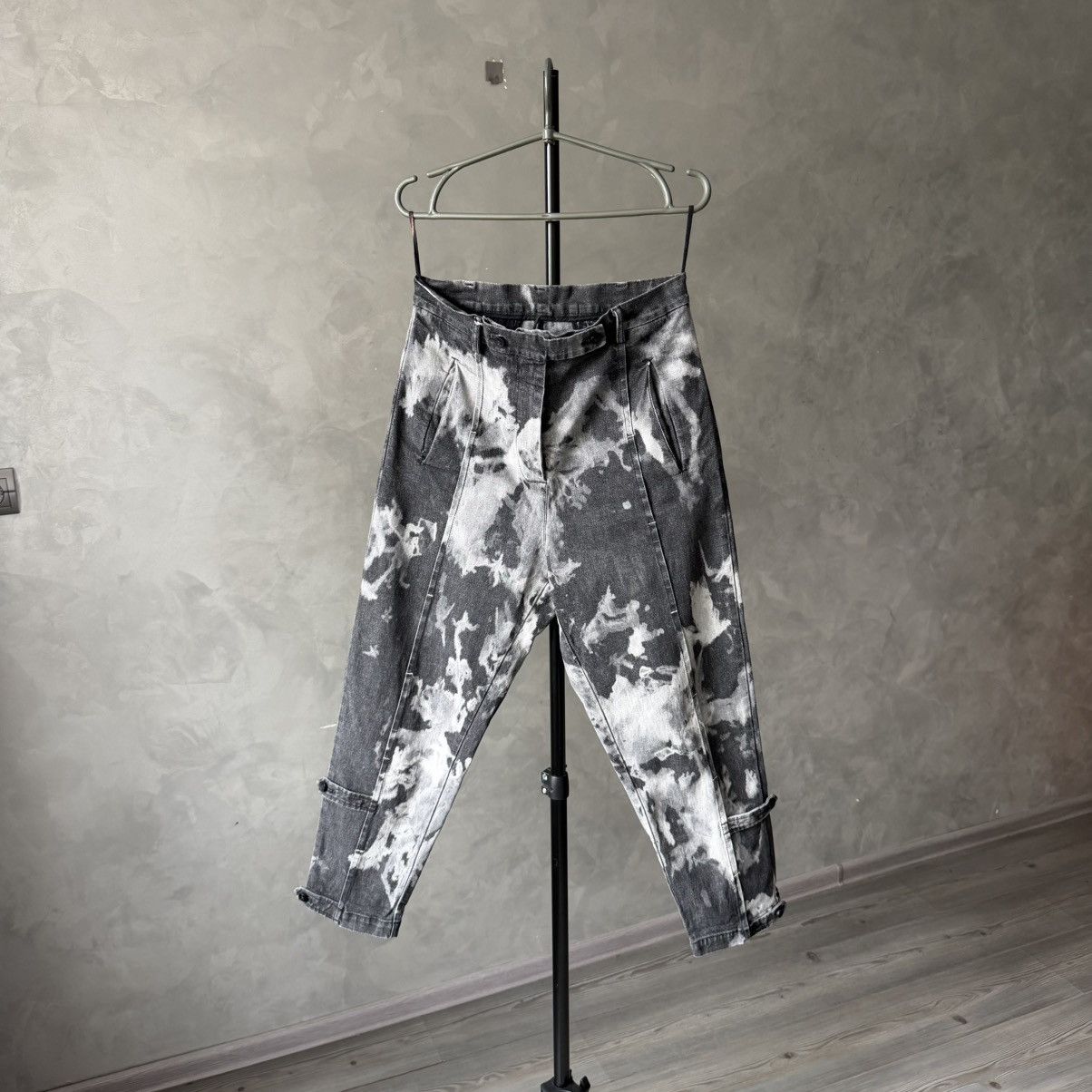 Masnada Masnada Womens Gray Tie Dye Pants Size 28" / US 6 / IT 42 - 1 Thumbnail