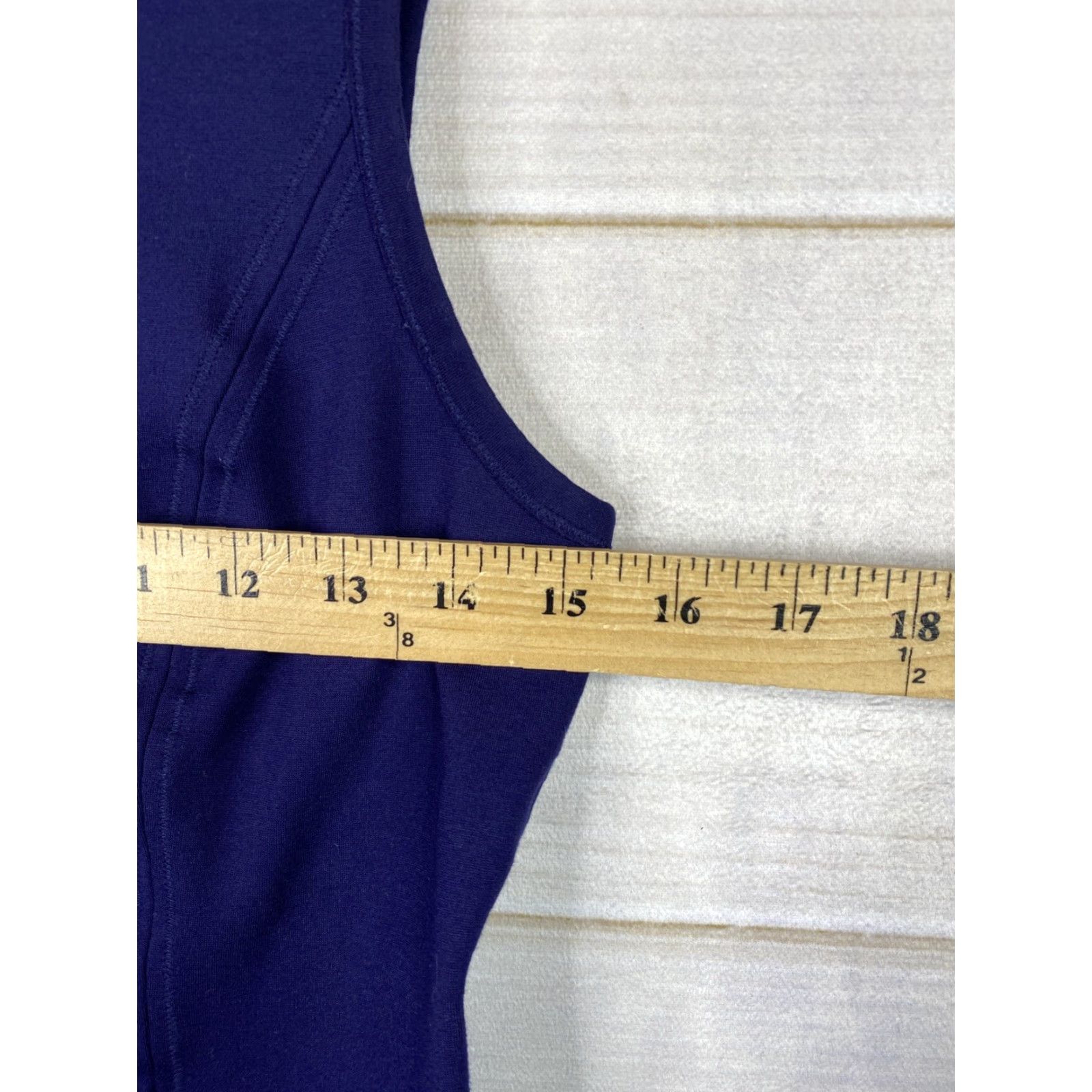 Armani Exchange Armani Exchange Dress Womens M Blue Sleeveless Ruffle Knee Length Ponte Knit Size M / US 6-8 / IT 42-44 - 5 Thumbnail
