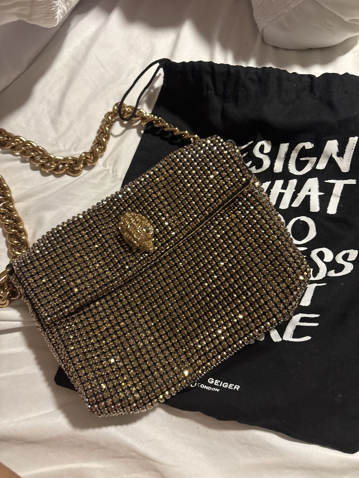Kurt Geiger Kurt Geiger Gold Party Bag Size ONE SIZE - 1 Preview