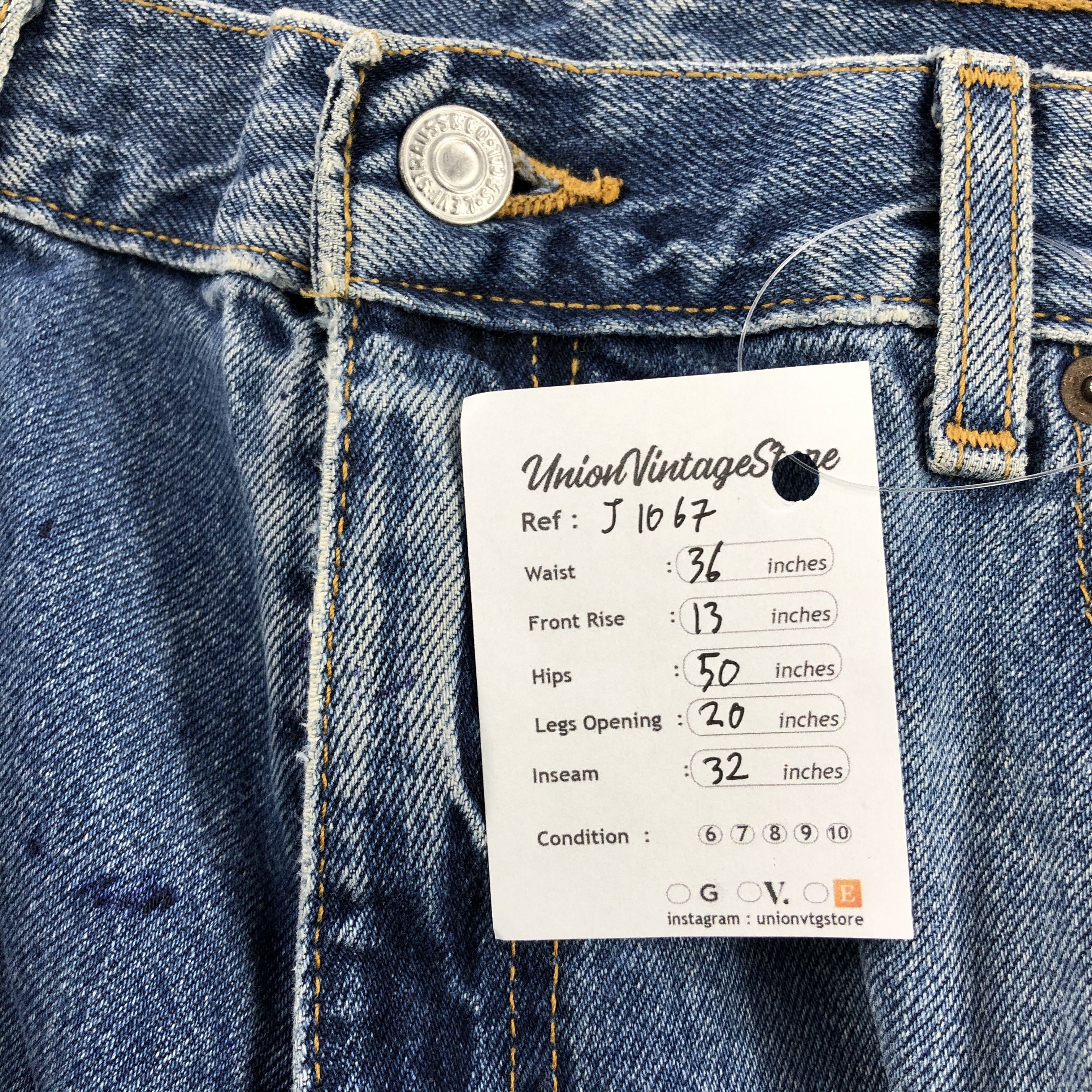 Levi's Faded Blue Vintage Levis 569 Jeans Straight Denim-J1067 Size US 35 - 12 Thumbnail