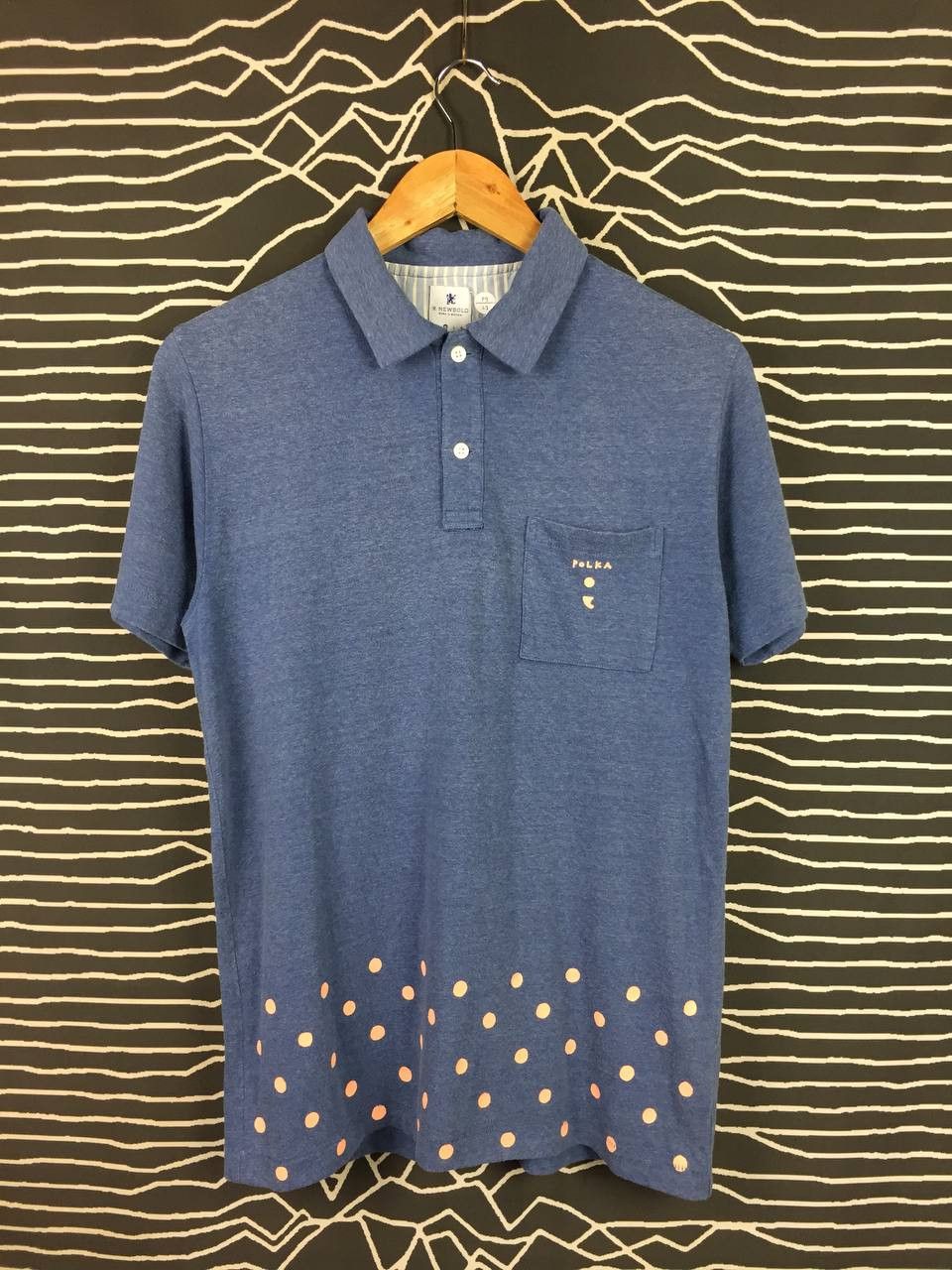 R.Newbold R.Newbold by Paul Smith Born In Britain Polka Dot Polo Shirt Size US M / EU 48-50 / 2 - 1 Thumbnail