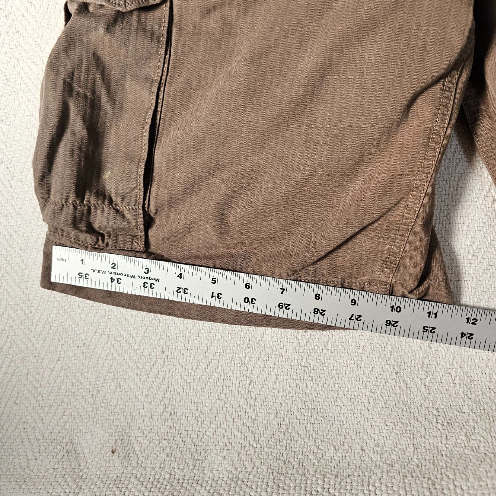 Banana Republic Banana Republic Shorts Cargo Relaxed Fit Men 33 Tan Stone Cotton Outdoor Casual Garment Dye Size US 33 - 7 Thumbnail
