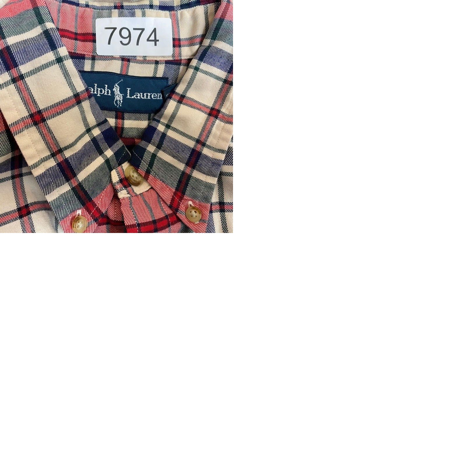 Ralph Lauren Ralph Lauren Flannel Shirt Men's Large Red Plaid Long Sleeve Button-Up Pockets Size US L / EU 52-54 / 3 - 9 Thumbnail
