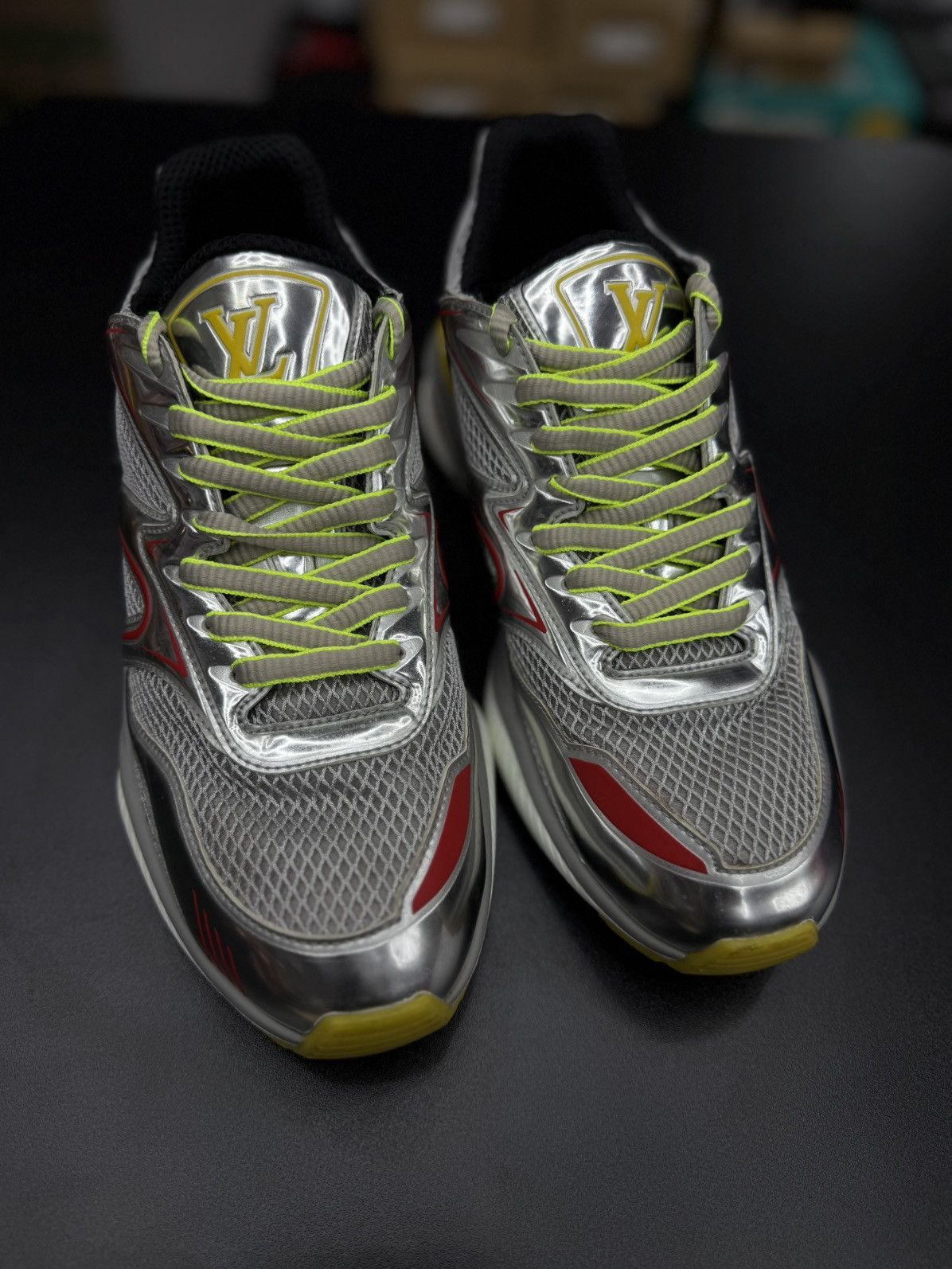 Louis Vuitton Louis Vuitton Trail Sneaker Silver Size 7.5LV/8.5US Size US 8.5 / EU 41-42 - 5 Thumbnail