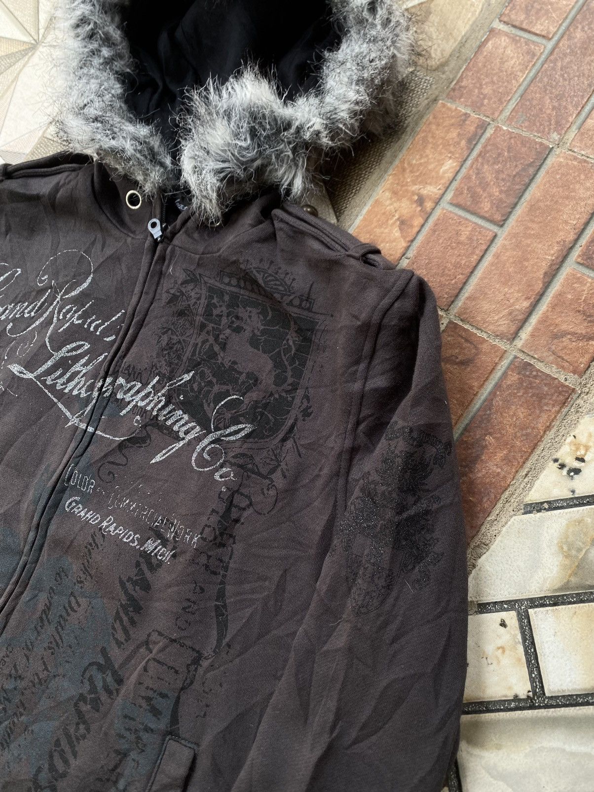 Japanese Brand Japan Center Clease Fur Hoodie Ifsix Lgb Style Size US L / EU 52-54 / 3 - 3 Thumbnail