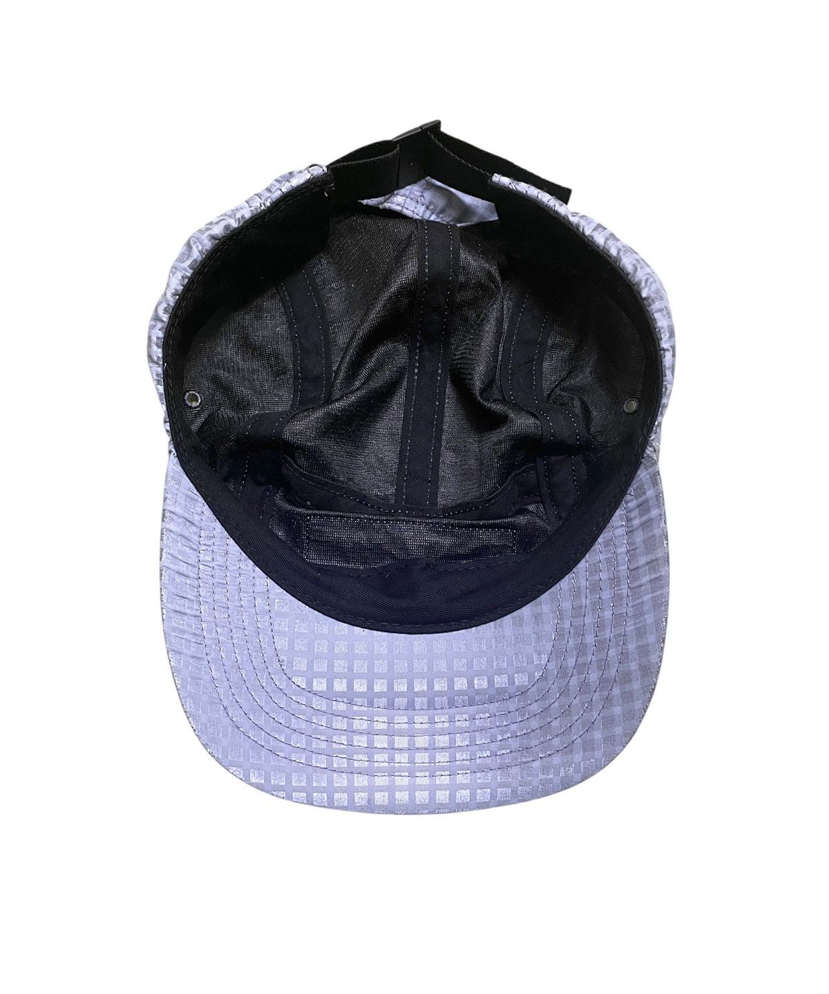 Supreme SS17 Rare Brand Supreme Box Logo Metallic Check Camp Cap Size ONE SIZE - 5 Thumbnail