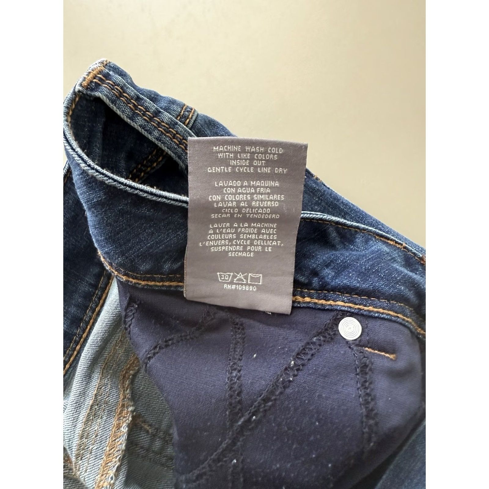 Vintage Seven 7 by Melissa McCarthy Jeans 18 Blue Denim Distressed Stretch Pencil Leg Women Size 40" / US 18 - 6 Thumbnail