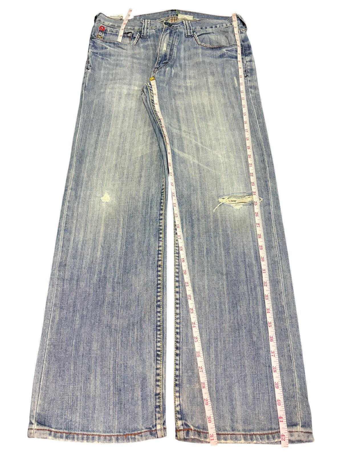 Fubu Vintage Japanese Brand Faded Wash Distressed Loose Jeans Size US 32 / EU 48 - 7 Thumbnail