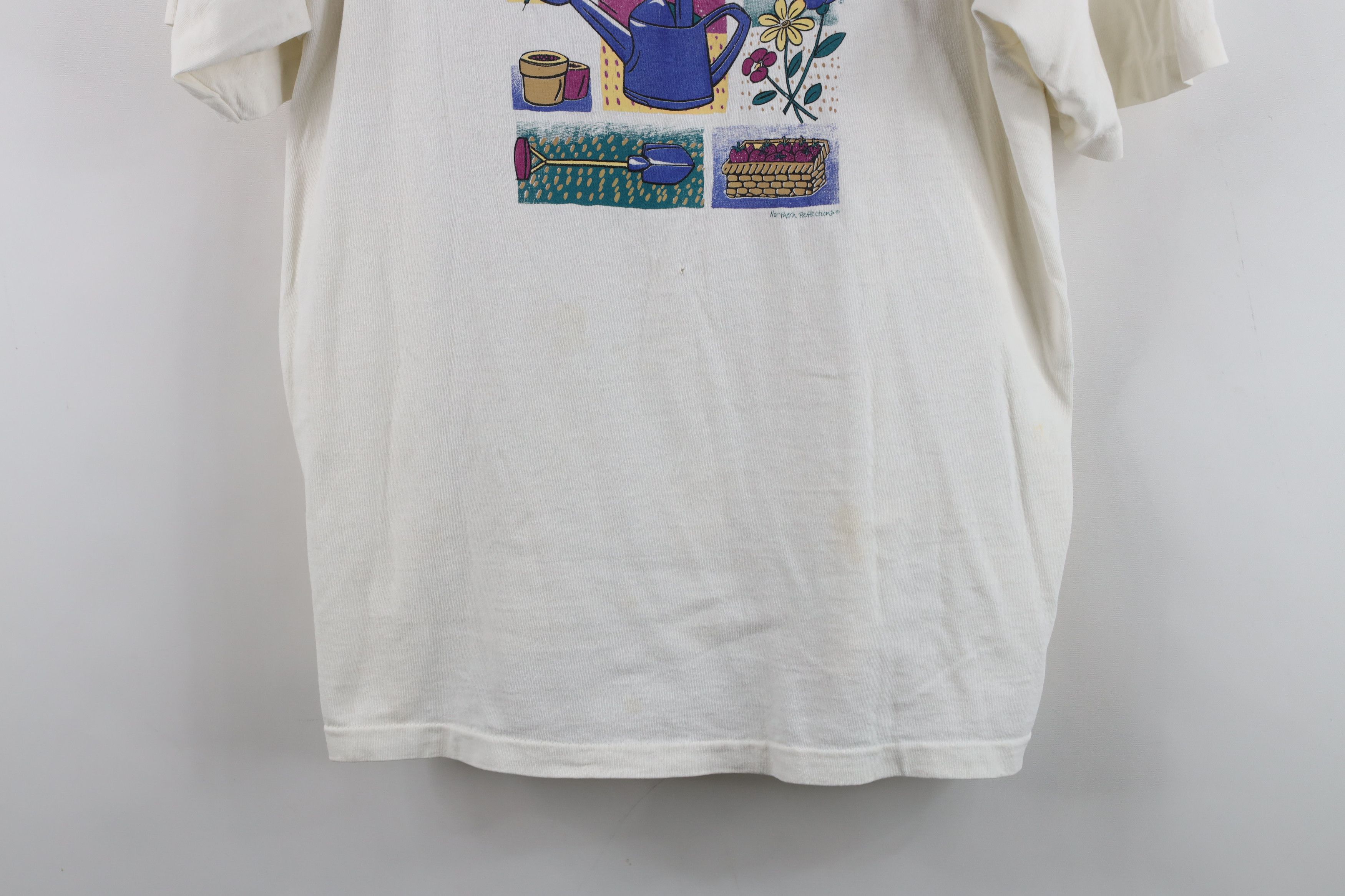 Vintage Vintage 90s Streetwear Nature Garden Butterfly T-Shirt Size XL / US 12-14 / IT 48-50 - 3 Thumbnail