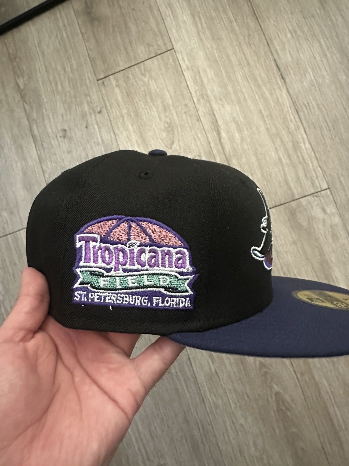 Hat Club Hat Club Marine Metallic Tampa Bay Rays size 7 1/4 Size ONE SIZE - 2 Thumbnail