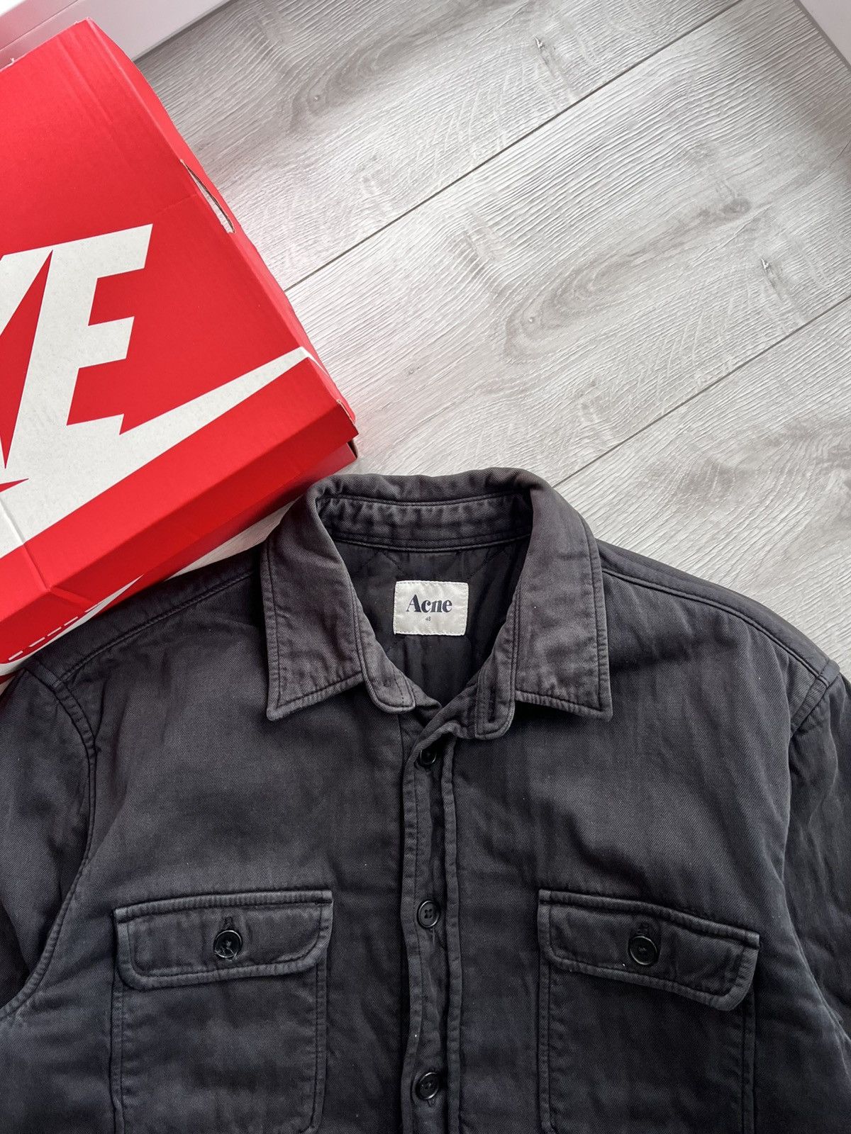 Acne Studios Acne Studios Who Denim Jacket Overdyed Black Size US M / EU 48-50 / 2 - 2 Thumbnail