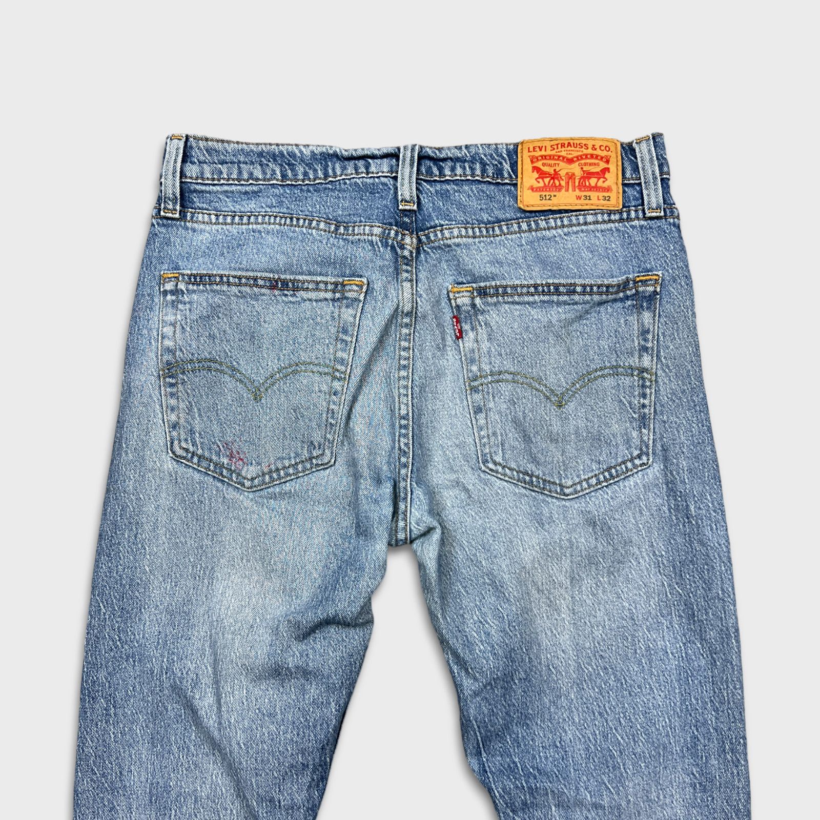 Levi's × Vintage Levi's 512 Jeans 32x30 Slim Taper Distressed Denim Pants Size US 31 - 5 Thumbnail