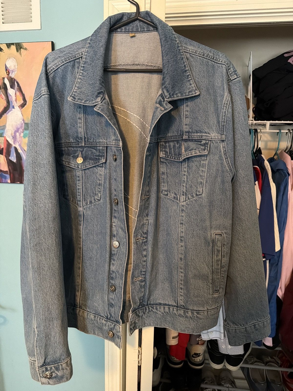 Corteiz Corteiz C Star Denim Jacket Size US XL / EU 56 / 4 - 2 Thumbnail