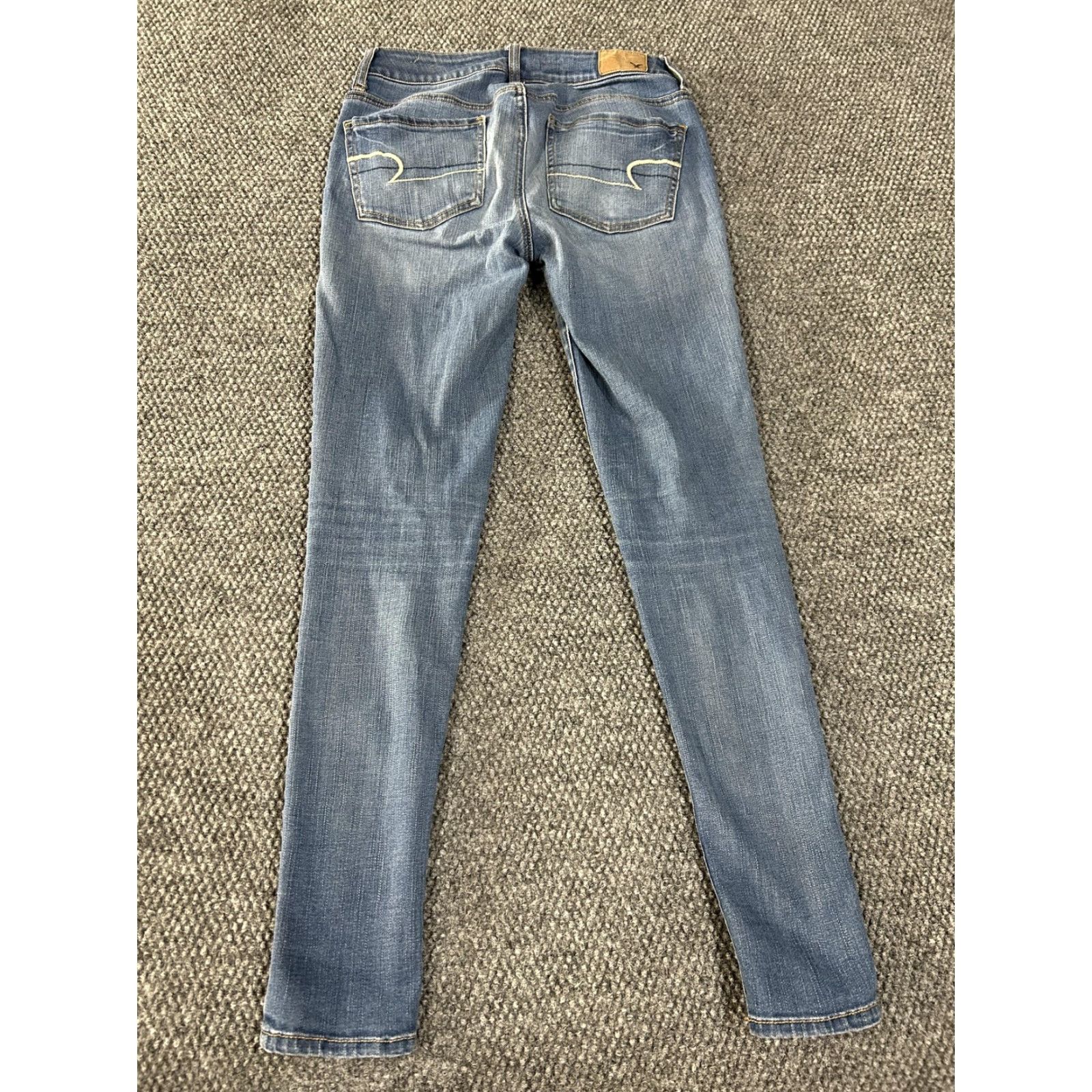 American Eagle Outfitters American Eagle Outfitters Jeans Womens 2 Blue Jegging Super Stretch Skinny Denim Jeans Size 26" / US 2 / IT 38 - 6 Thumbnail