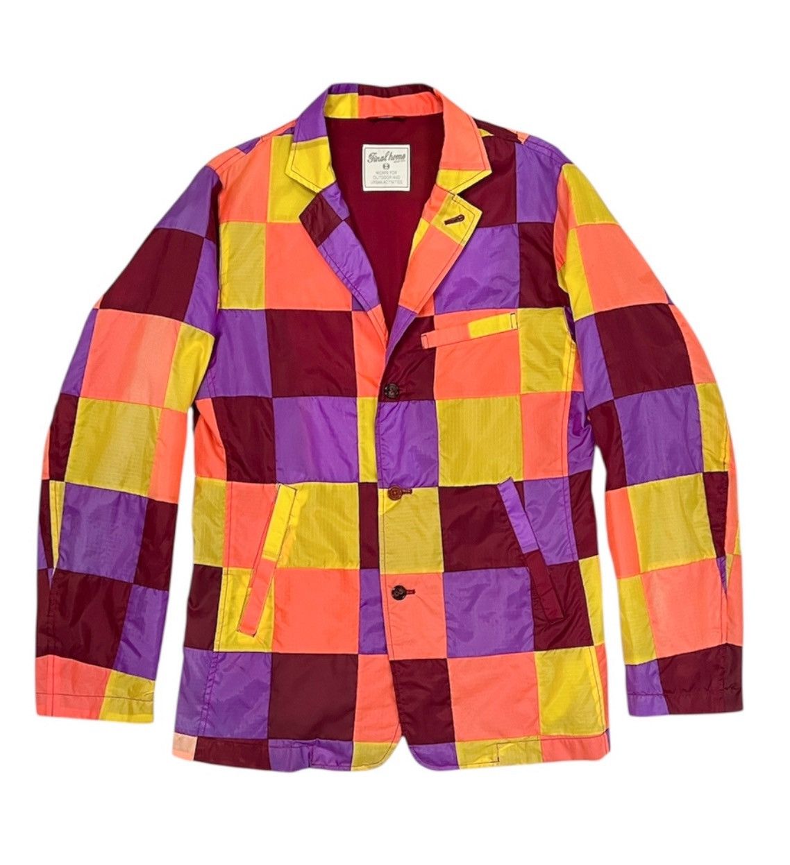 Final Home Vintage Final Home Nylon patchwork blazer issey miyake M Size US M / EU 48-50 / 2 - 1 Thumbnail