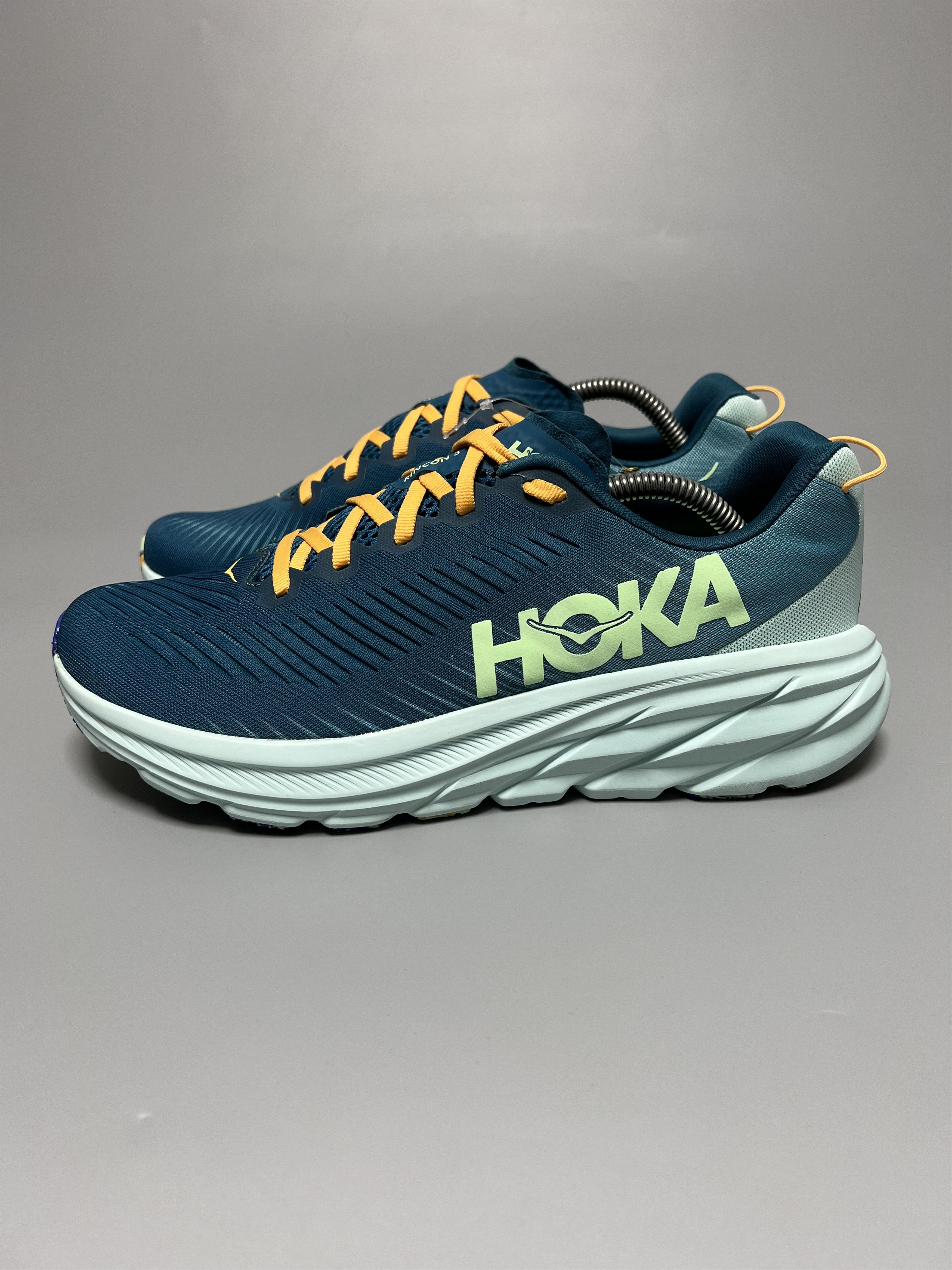 9D Sample Hoka One One Rincon 3 Running Shoes 1119395-Dlom in Green, Men's