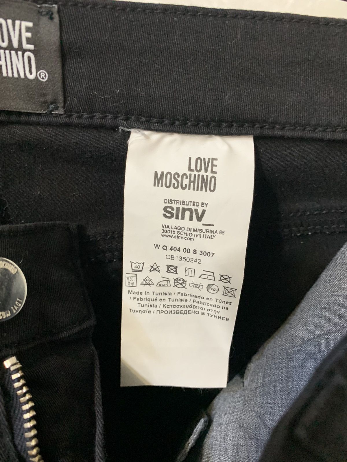 Love Moschino × Moschino Love Moschino Heart Pocket Women’s Black Skinny Jeans Size 27" / US 4 / IT 40 - 9 Thumbnail