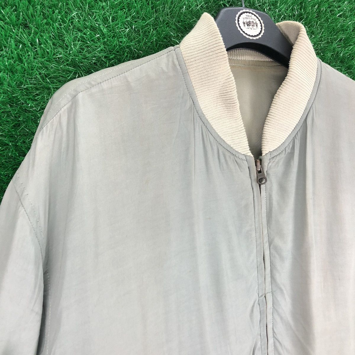 Vintage Vintage 80's Rayon Zipper Jacket Bomber Style by Yin & Yang Size US L / EU 52-54 / 3 - 2 Thumbnail