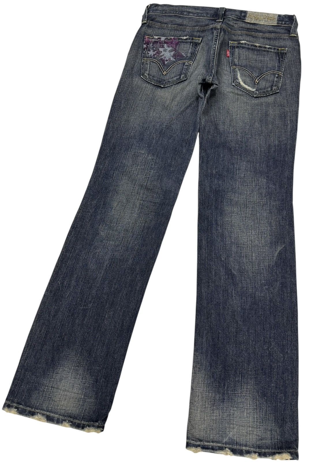 Junya Watanabe × Levi's 🔥VINTAGE LEVIS MUD WASH STYLE DISTRESSED DENIM JEANS Size 30" / US 8 / IT 44 - 6 Thumbnail