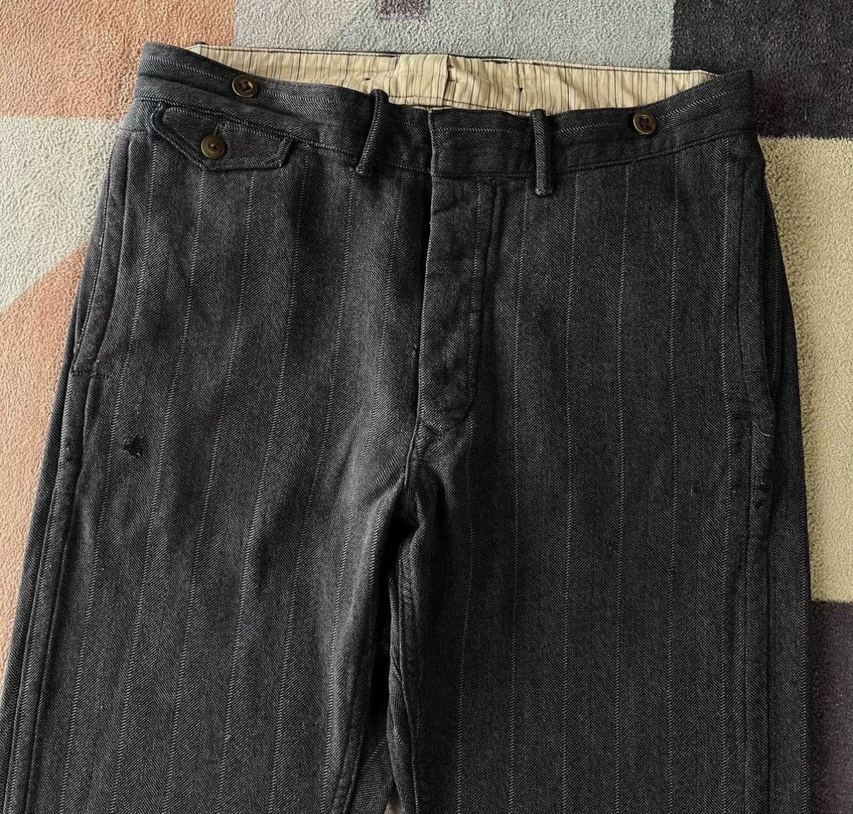RRL Ralph Lauren RRL Striped Pants - Ralph Lauren Double RL K22 Size US 34 / EU 50 - 3 Thumbnail