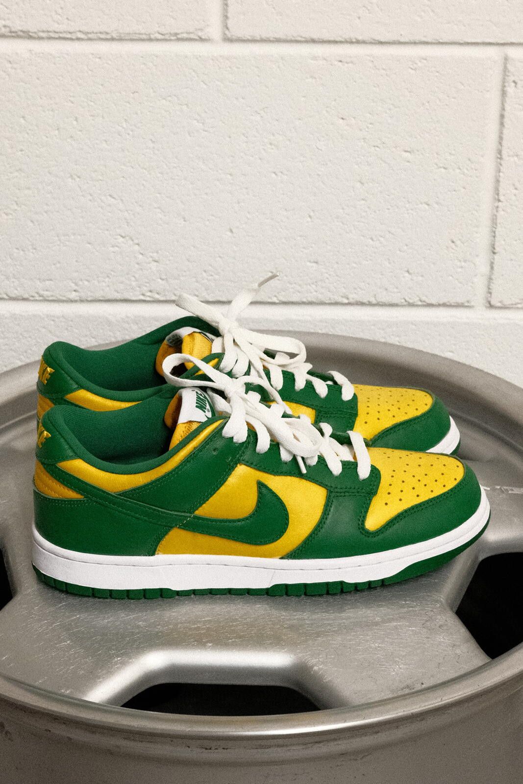 Nike Nike Dunk Low Green and Yellow Sneakers Size US 7.5 / IT 37.5 - 2 Thumbnail