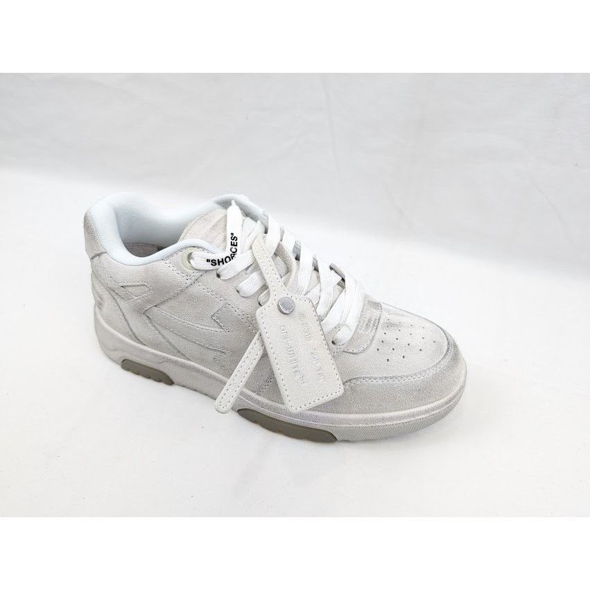Off-White o1rshd1 Q: 2 / Out Of Office Vintage Suede Sneakers in White Size US 6 / EU 39 - 2 Thumbnail