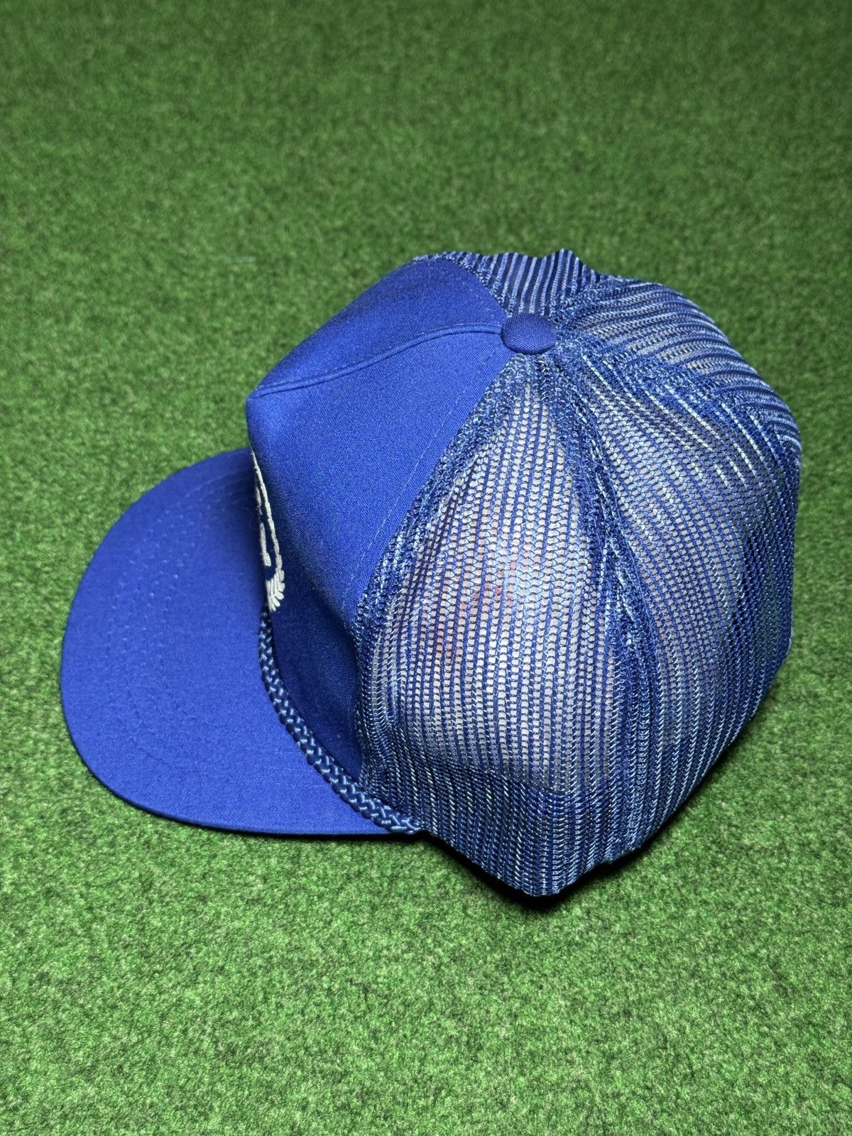 Yupong Blue Coral Mesh Trucker Hat Snapback 80s 90s Yupoong Retro Size ONE SIZE - 4 Thumbnail