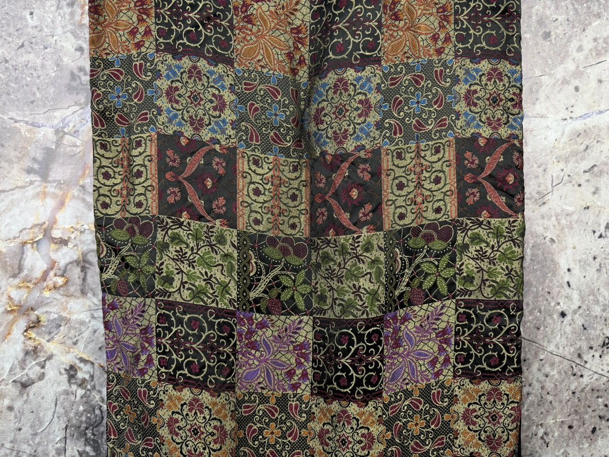 Other Adrienne Landau Patchwork Silk Blend Scarf Fringe Wrap Size ONE SIZE - 11 Thumbnail