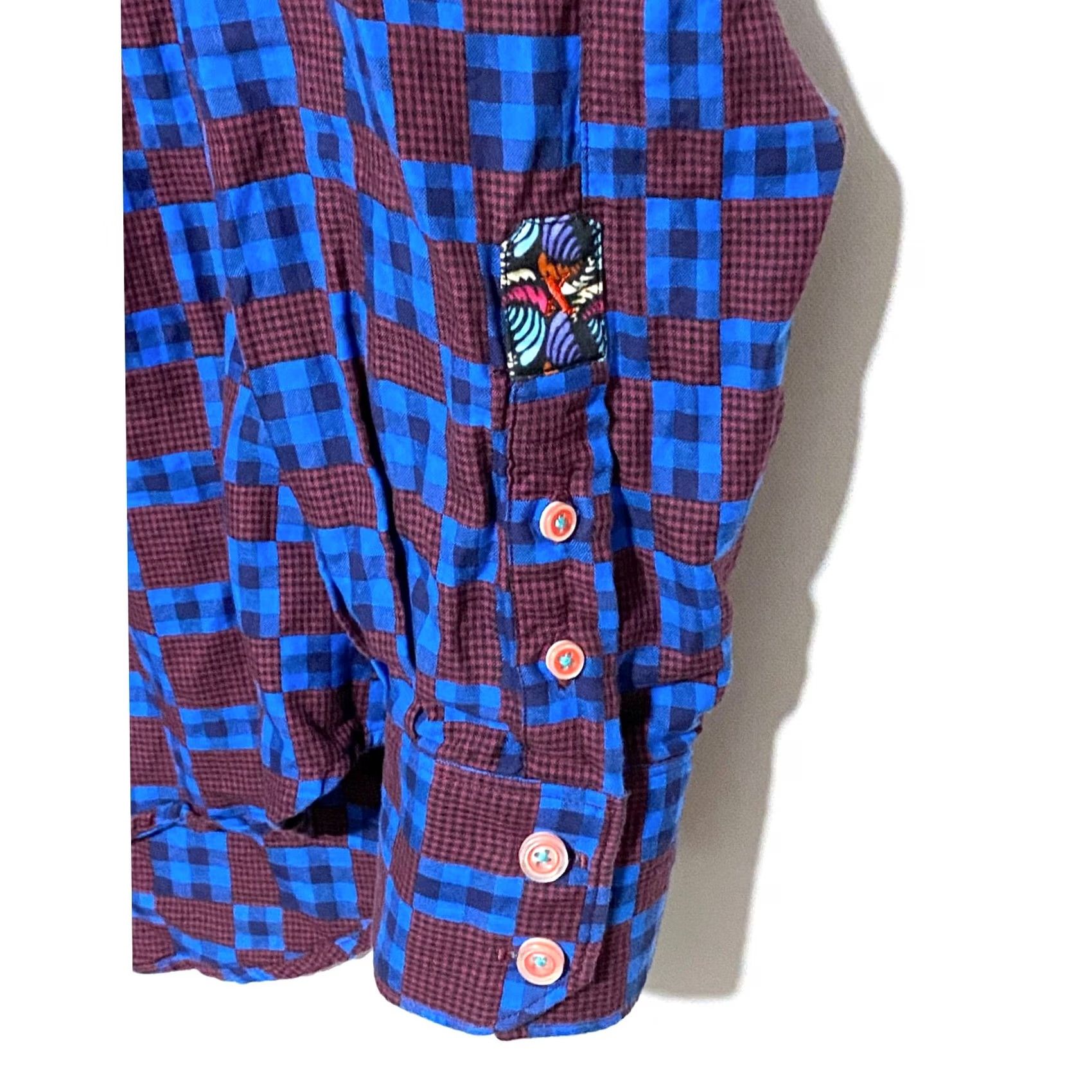 Robert Graham VINTAGE Robert Graham Button Shirt Mens L Flip Cuff Preppy Vacation Retro Artsy Eclectic Size US L / EU 52-54 / 3 - 4 Thumbnail