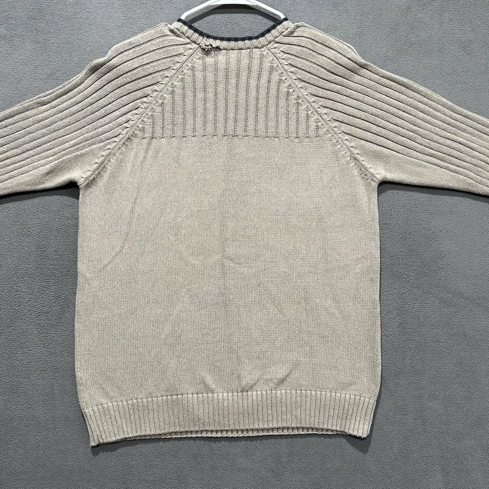 Vintage Columbia Sweater Mens M Beige Crewneck Ribbed Knit Pullover Distressed READ Size US M / EU 48-50 / 2 - 2 Thumbnail
