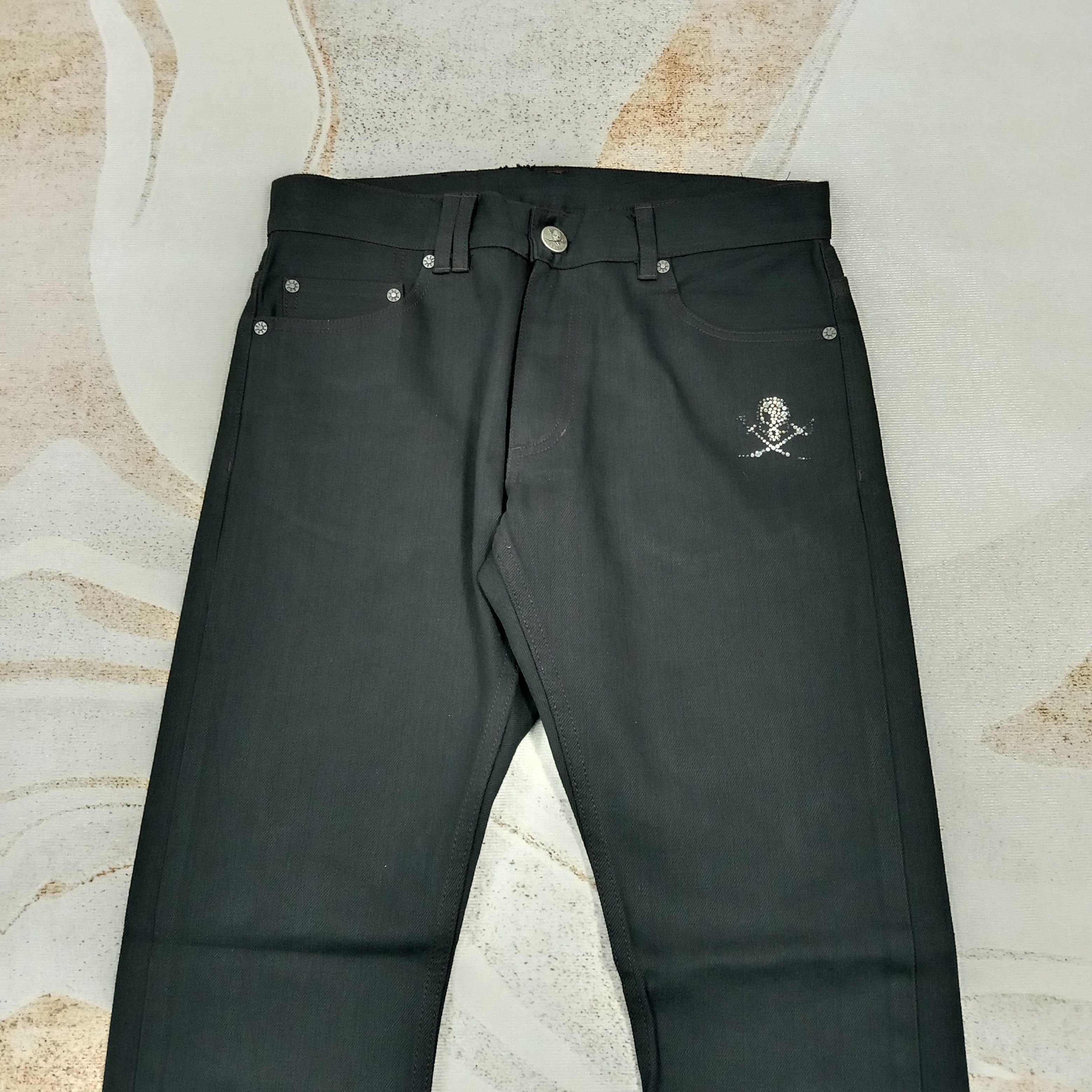 Japanese Brand Abordage by Hiromu Takahara Japan Punk Denim Pants C280N6 Size US 31 - 6 Thumbnail