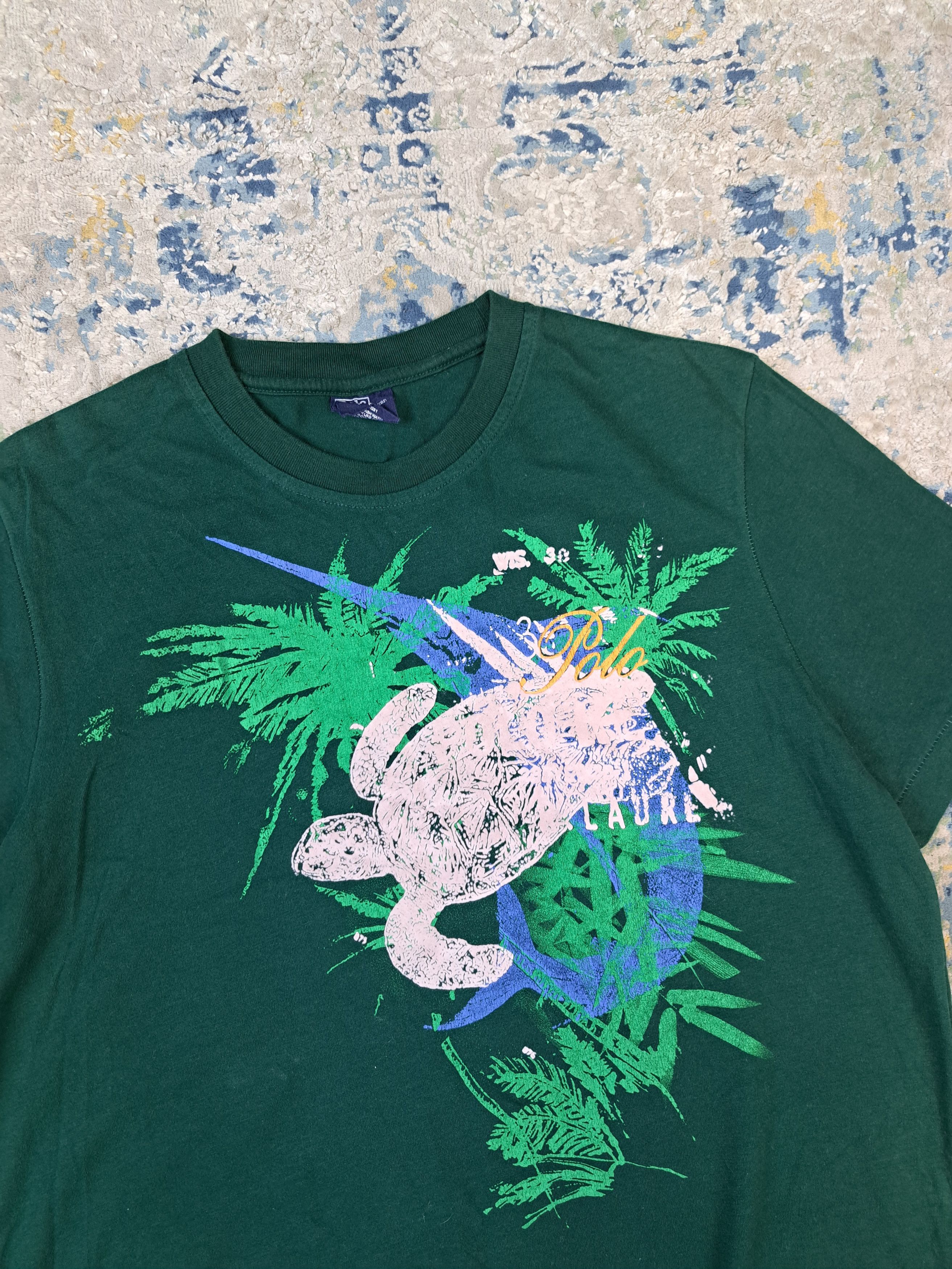 Polo Ralph Lauren Vintage 90s Ralph Lauren Single Stitch Tee Rare Grail Size US M / EU 48-50 / 2 - 2 Thumbnail