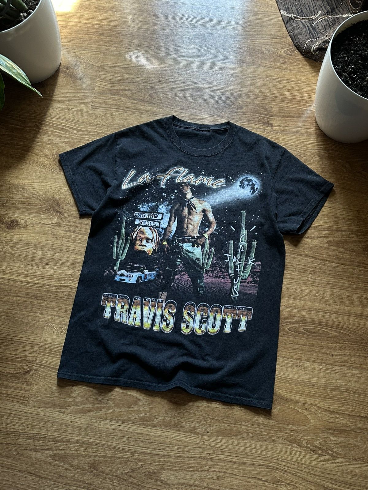 Travis Scott Mens Vintage Travis Scott T-shirt rare tee rap size M Size US M / EU 48-50 / 2 - 2 Thumbnail