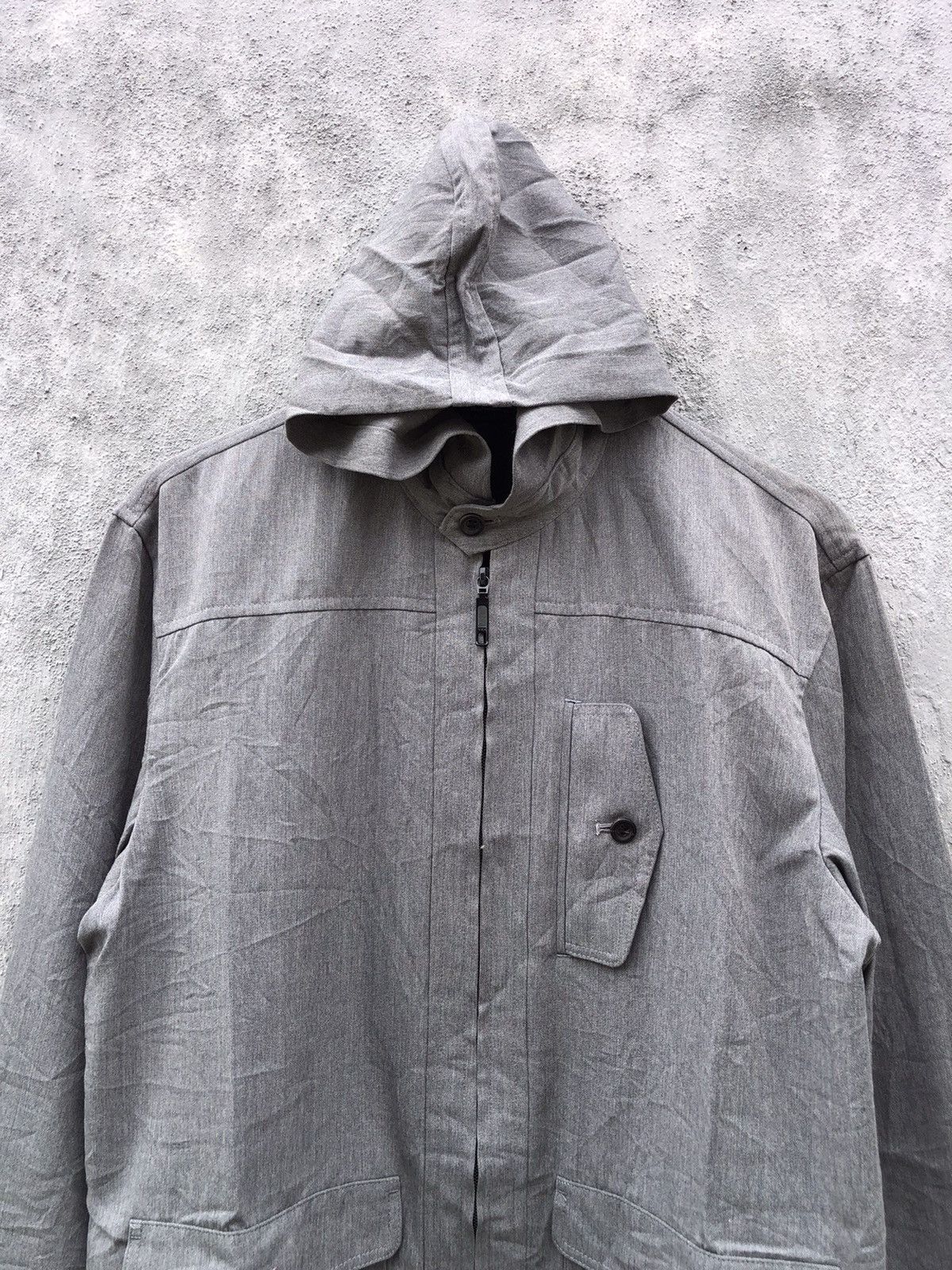 Yohji Yamamoto Yohji Yamamoto LQ Men Multiy Pocket Hoodie Jacket Zipper Size US L / EU 52-54 / 3 - 5 Thumbnail