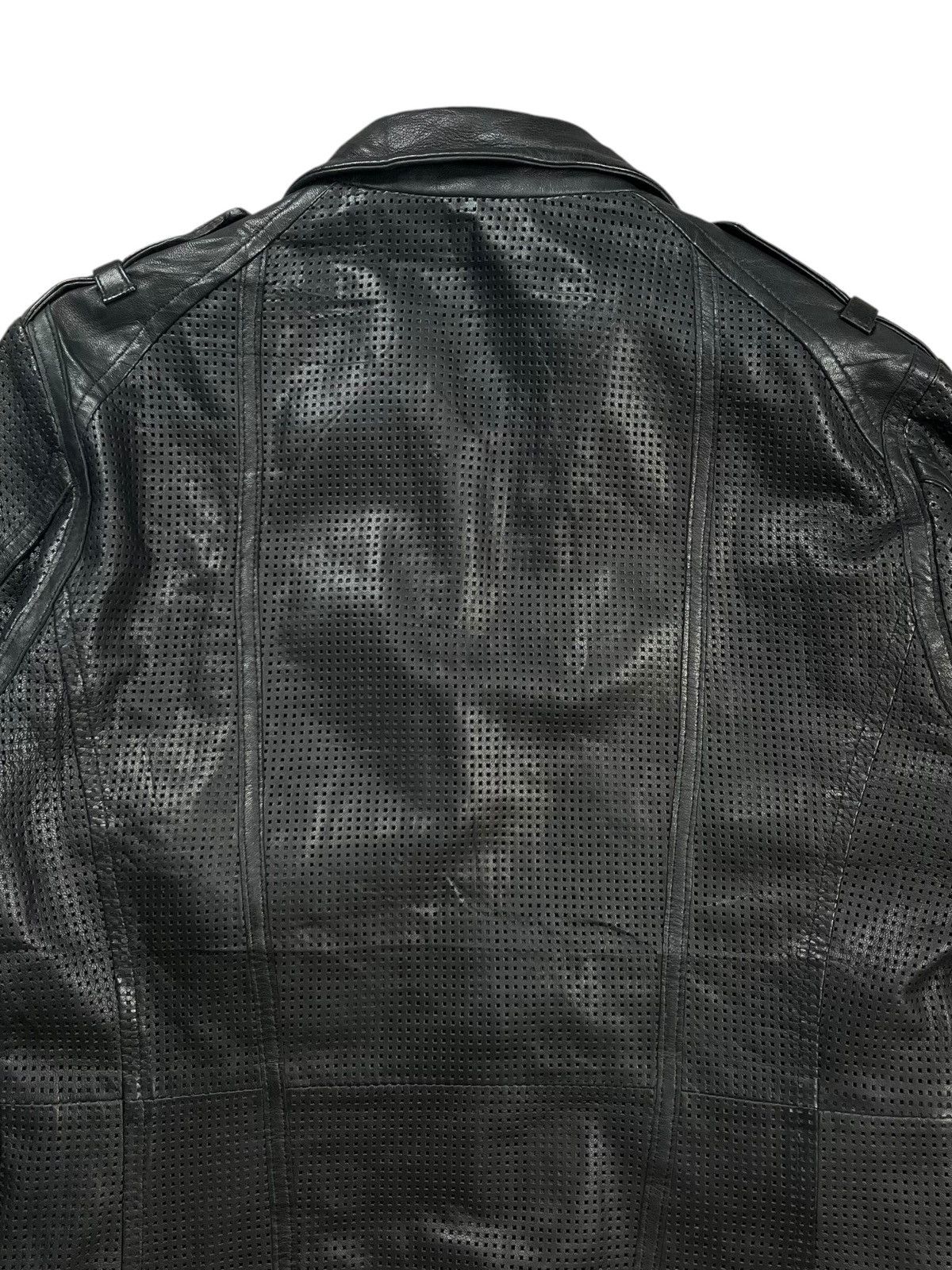 5351 POUR LES HOMMES Old 5351 Pourless Homme - Cyber Rider Leather Jacket Size US M / EU 48-50 / 2 - 9 Thumbnail