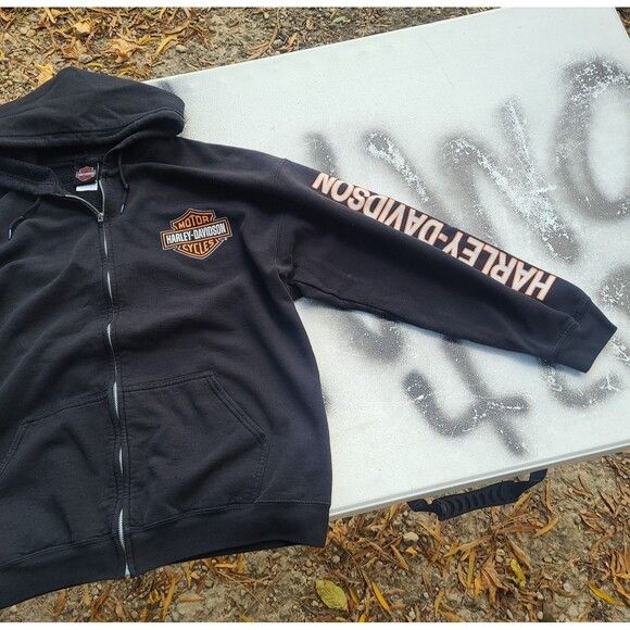 Harley Davidson Vintage Harley Davidson Richmond Full Zip Hoodie Size US XL / EU 56 / 4 - 5 Thumbnail