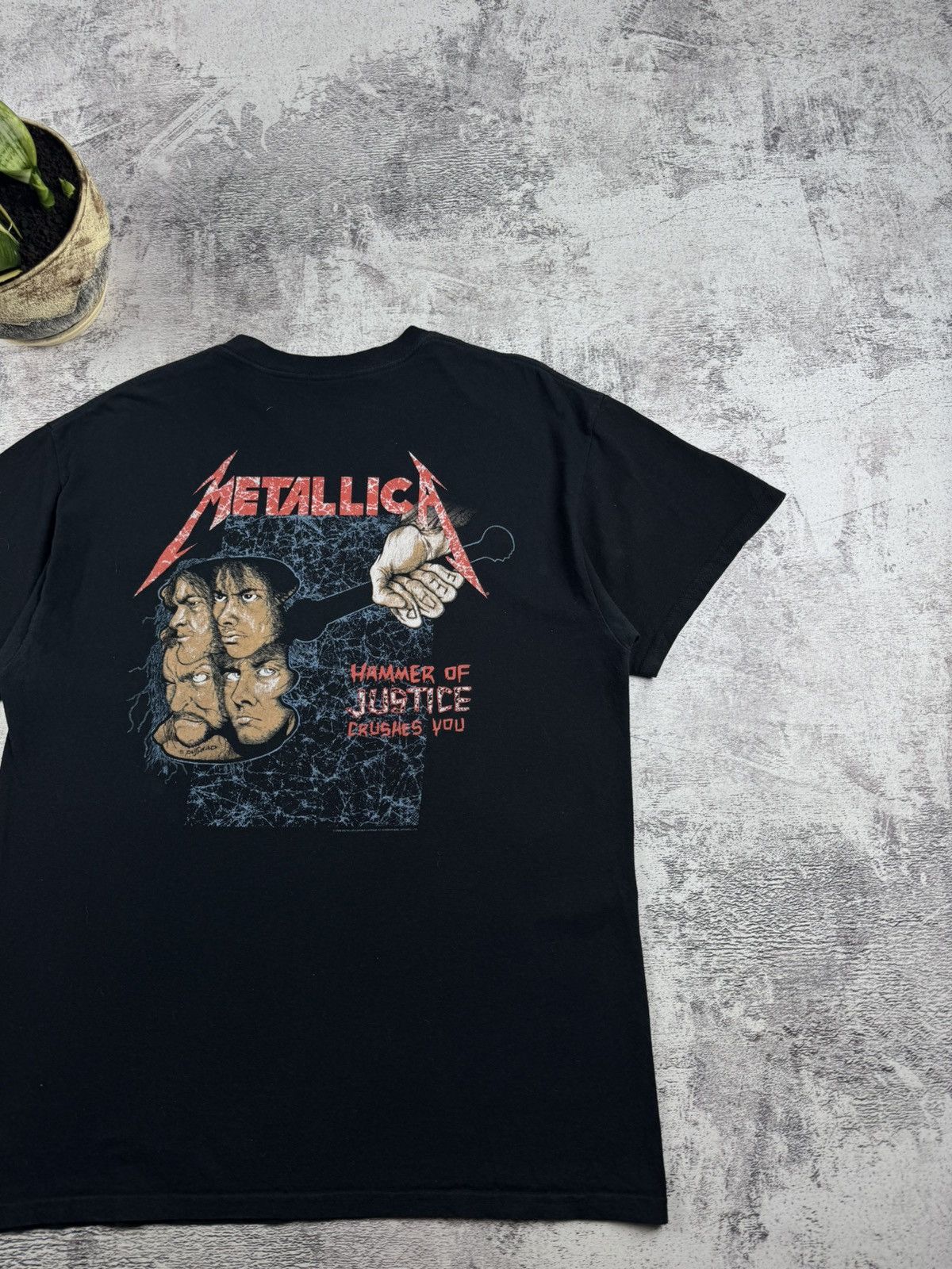 Metallica Metallica 1994 Vintage 90s Justice For All Rock Tour Rap Merch Band Tee T Shirt Size US M / EU 48-50 / 2 - 14 Thumbnail