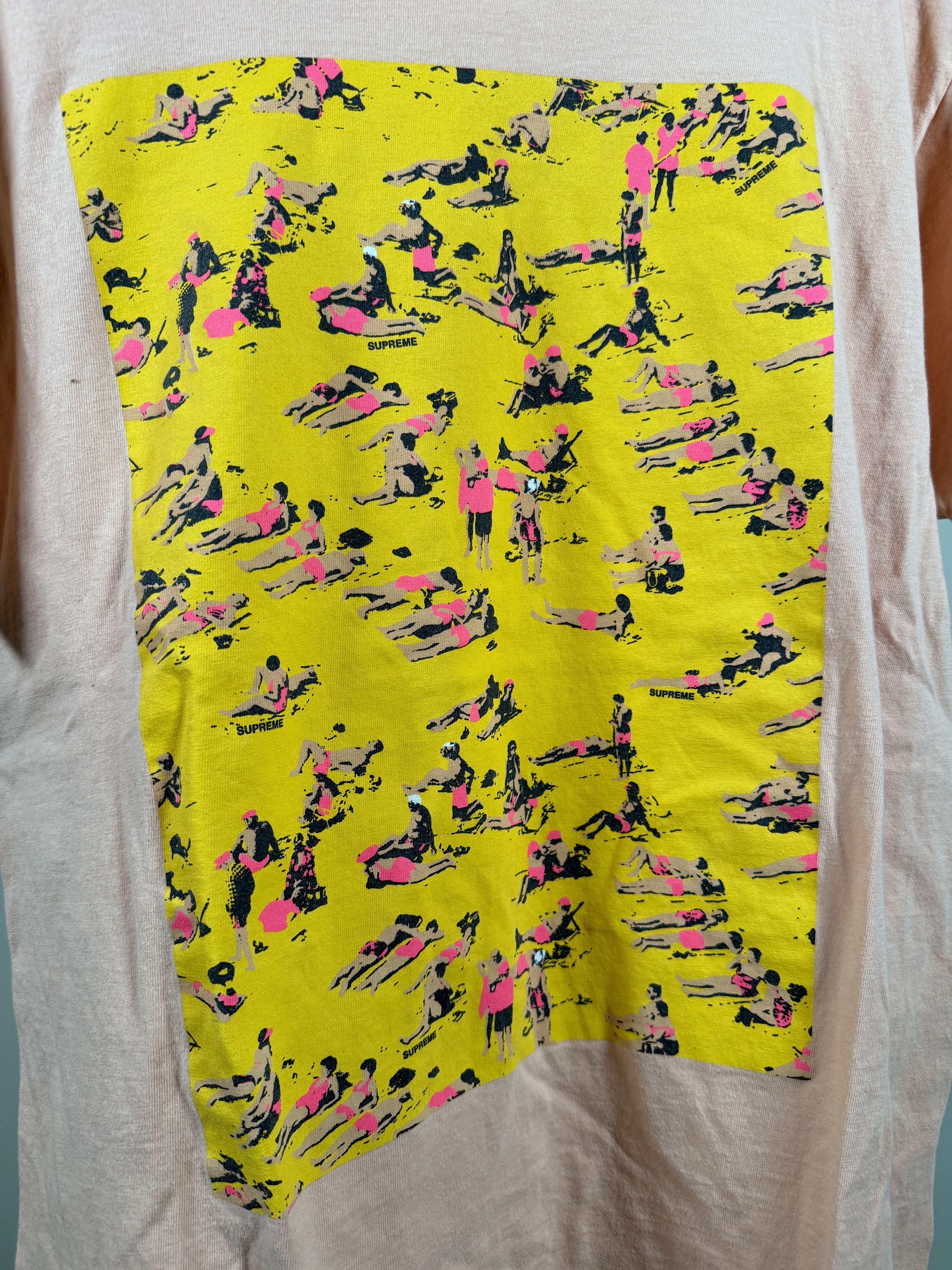Supreme Supreme Beach Tee Peach Size US L / EU 52-54 / 3 - 2 Thumbnail