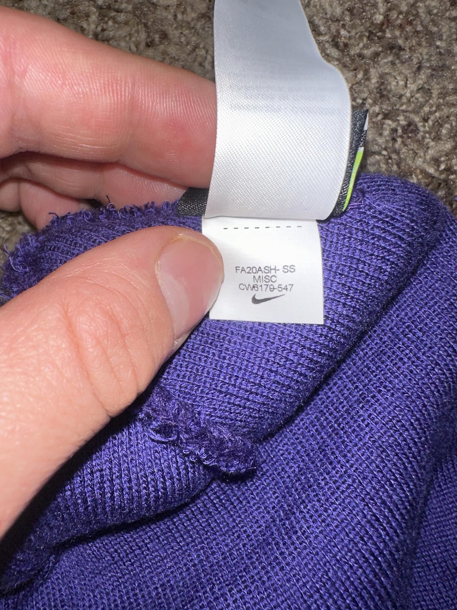 Nike LSU Tigers Nike Classic Purple Cuffed Knit Sample Size ONE SIZE - 7 Thumbnail