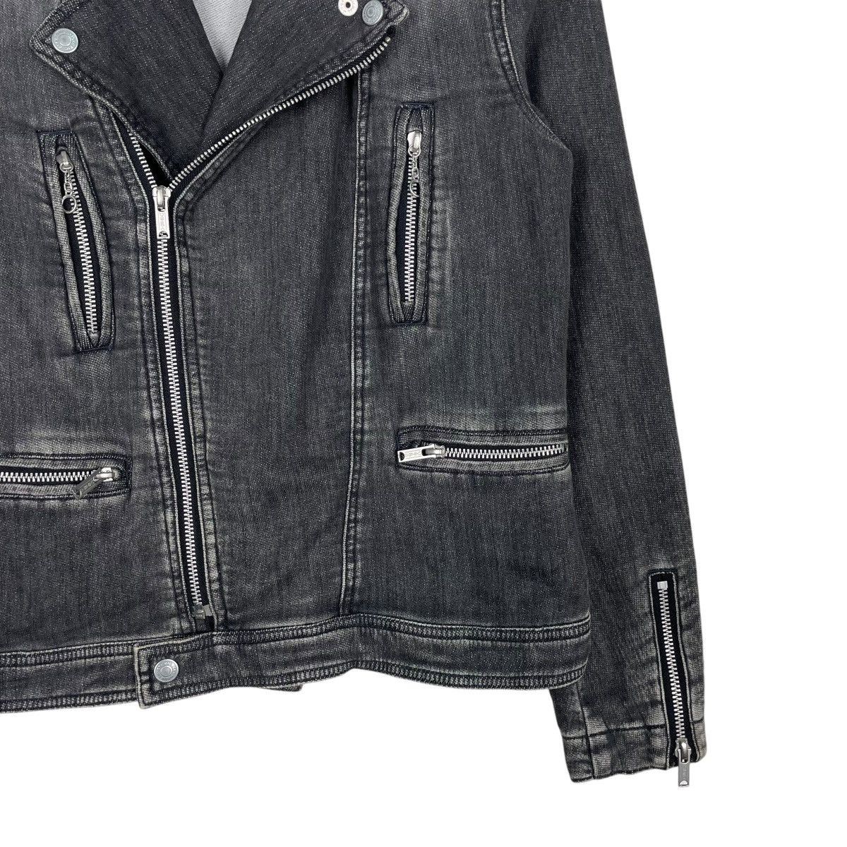 Hysteric Glamour × Japanese Brand 💥HYSTERIC GLAMOUR DENIM PERFECTO JACKET Size US S / EU 44-46 / 1 - 4 Thumbnail