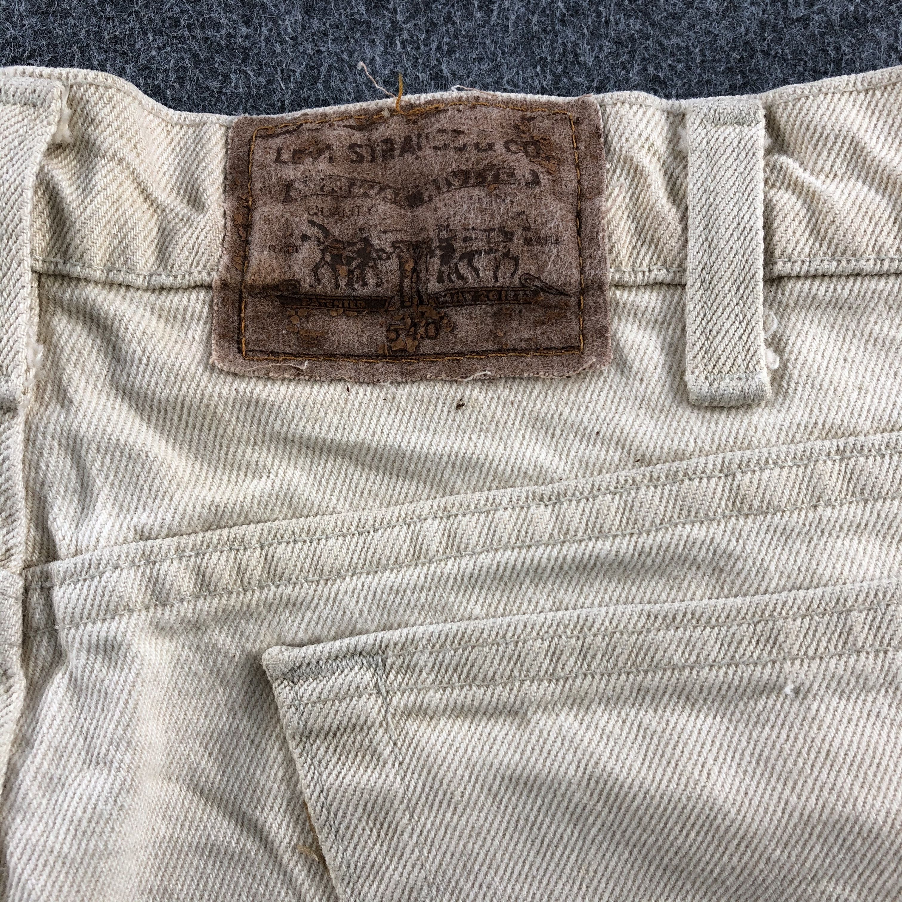 Levi's Vintage 90s Cream Levis 540 Jeans-J1141 Size US 36 / EU 52 - 5 Thumbnail
