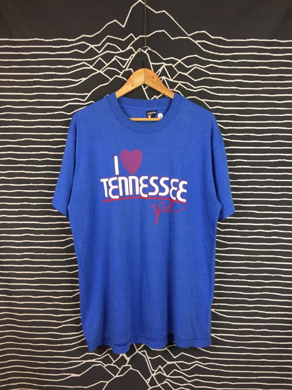 Vintage Vtg 80s Screen Stars I Love Tennessee Single Stitch Tee Size US XL / EU 56 / 4 - 1 Thumbnail