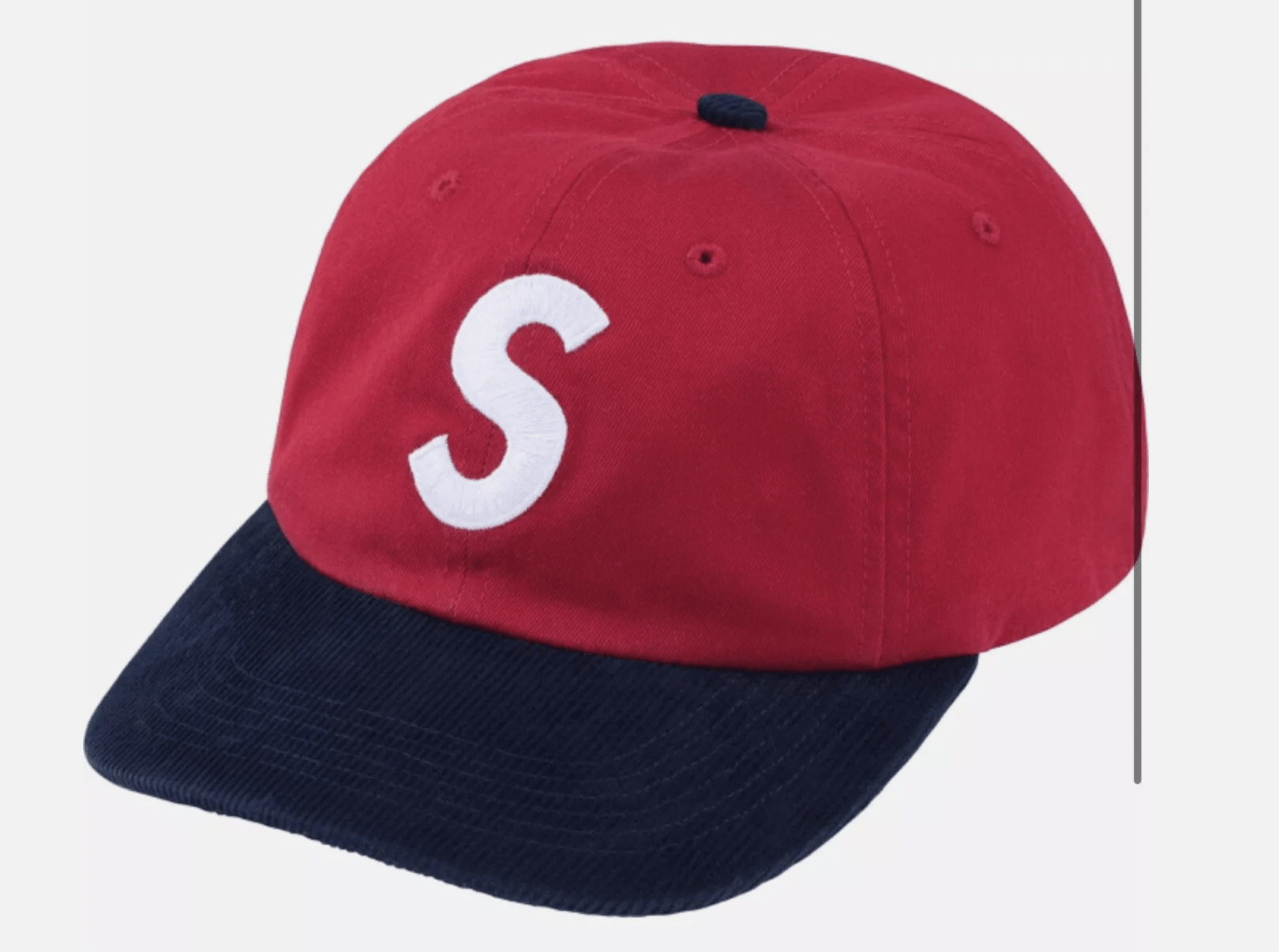 Supreme NWT Supreme 2-Tone S Logo 6-Panel - Red Size ONE SIZE - 2 Thumbnail