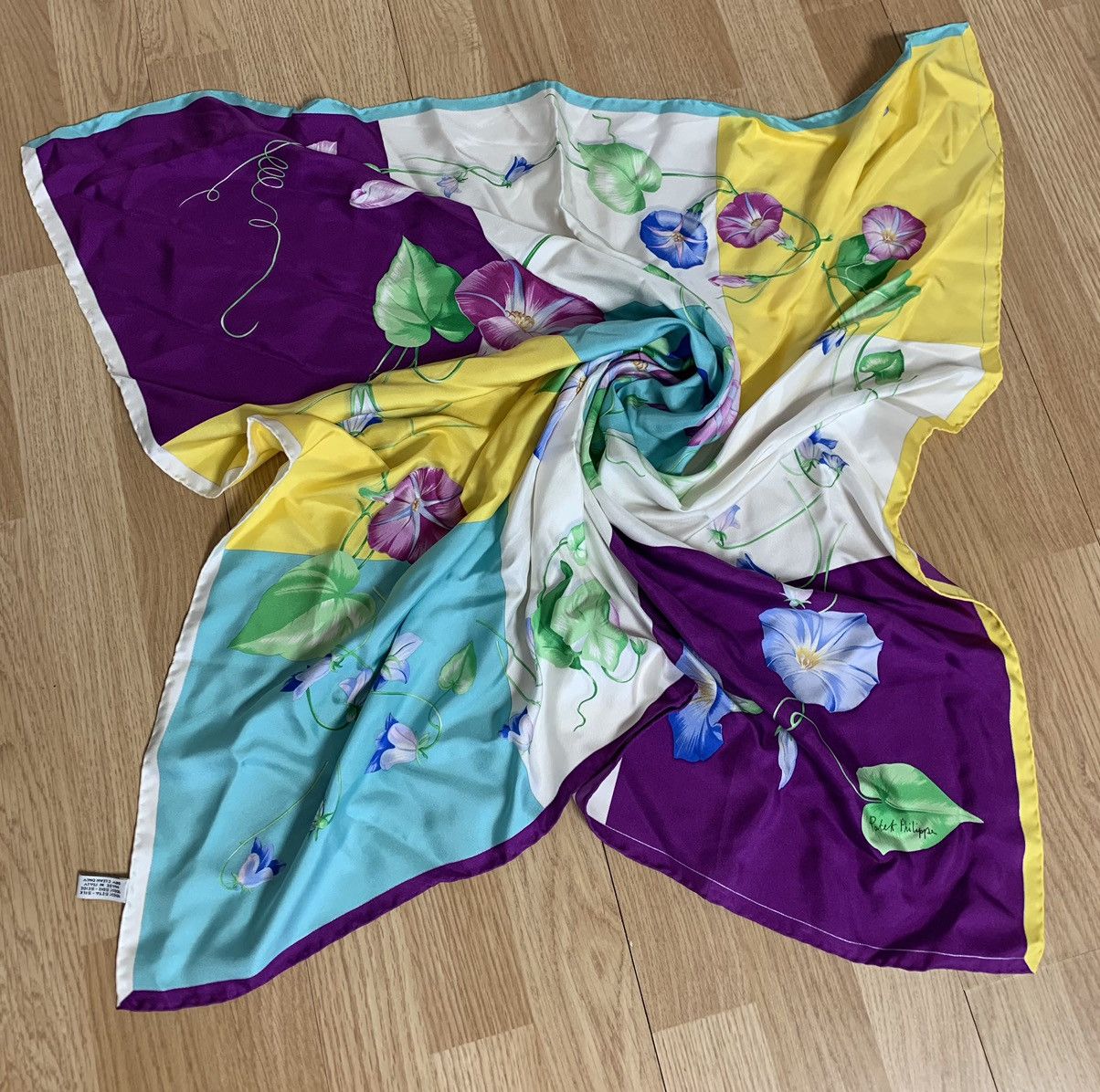 Patek Philippe Petek Philippe flower silk scarf Size ONE SIZE - 3 Thumbnail