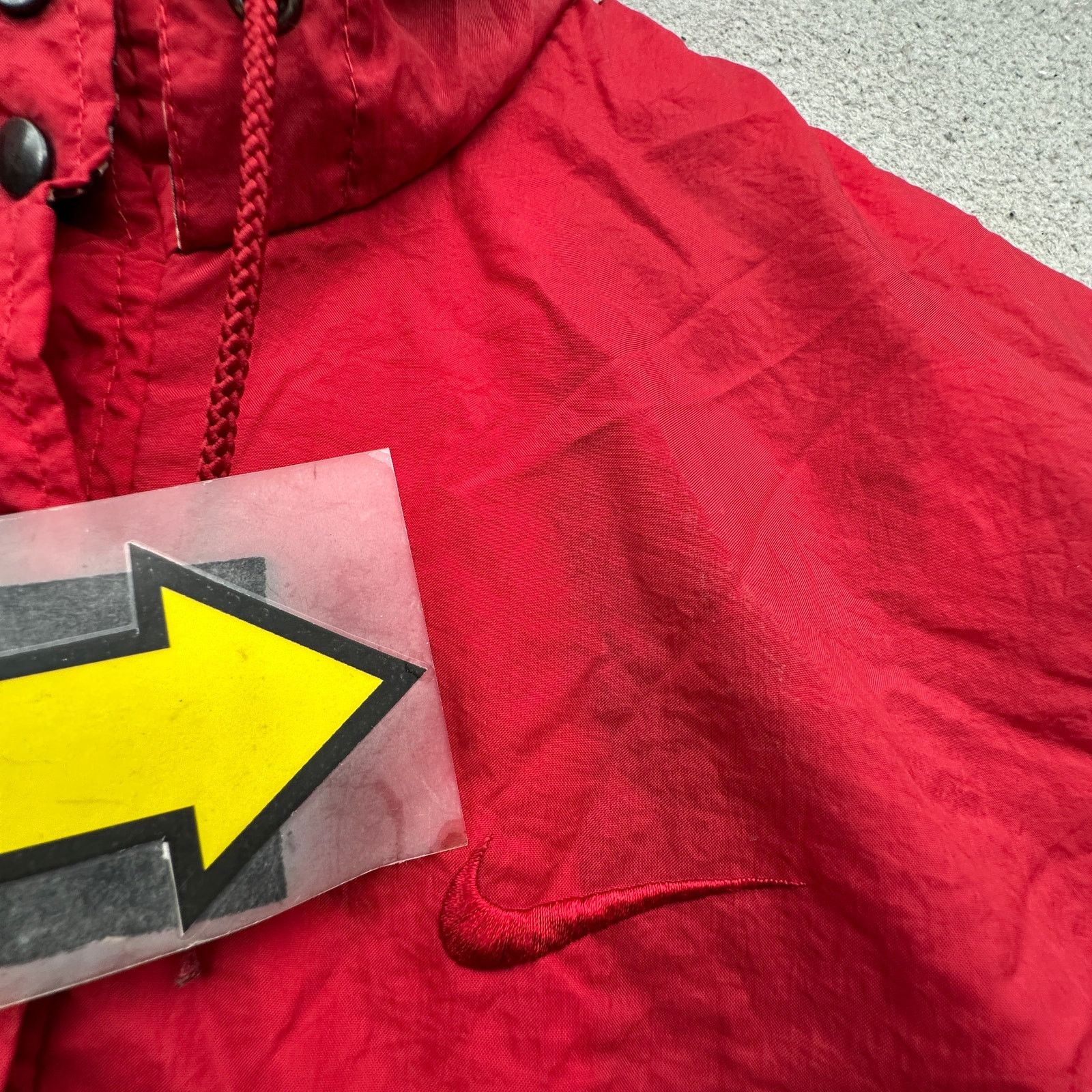 Nike Vintage 90s Nike Windbreaker Jacket Womens S 1/4 Button Red Size S / US 4 / IT 40 - 8 Thumbnail