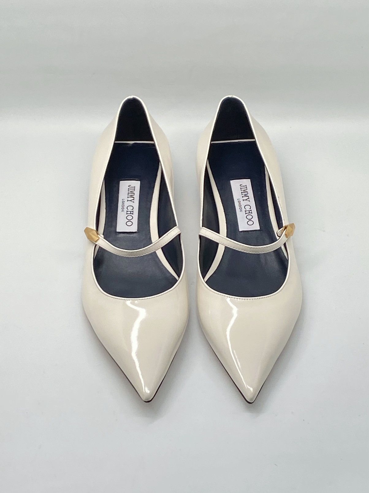 Jimmy Choo Jimmy Choo Carolyn Leather Mary Jane Flats size 39.5 Size US 9.5 / IT 39.5 - 3 Thumbnail