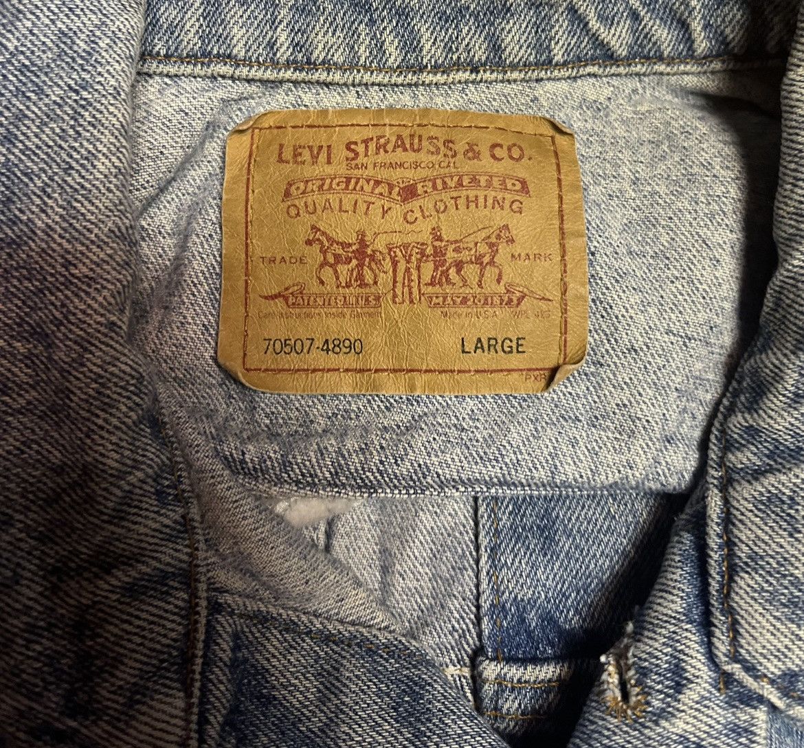 Vintage Vintage Levi’s Mens Blue Jean Jacket Large Denim Size US L / EU 52-54 / 3 - 13 Thumbnail