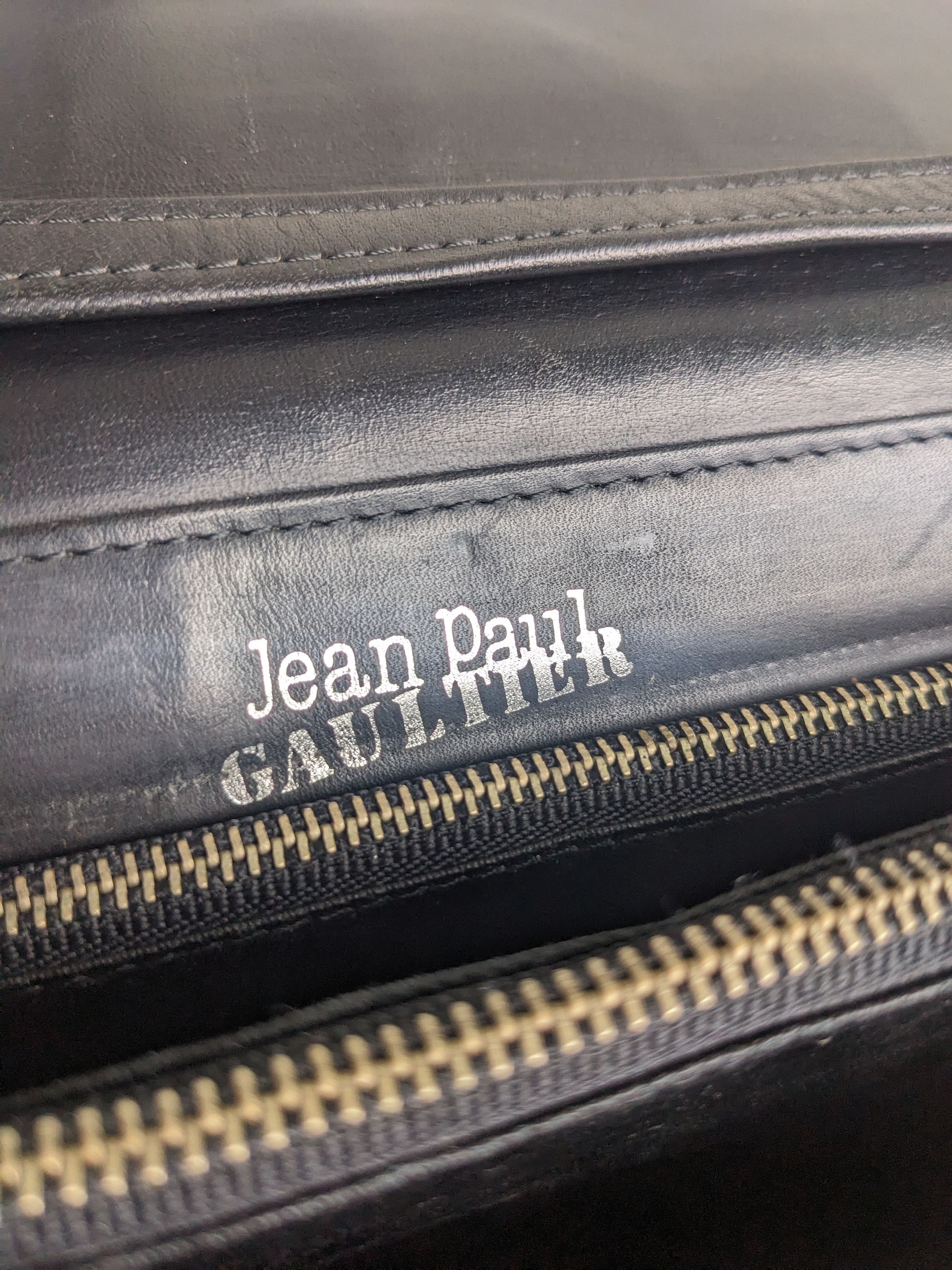 Jean Paul Gaultier Jean Paul Gaultier Rare Black Leather Crossbody Bag Archive Size ONE SIZE - 3 Thumbnail