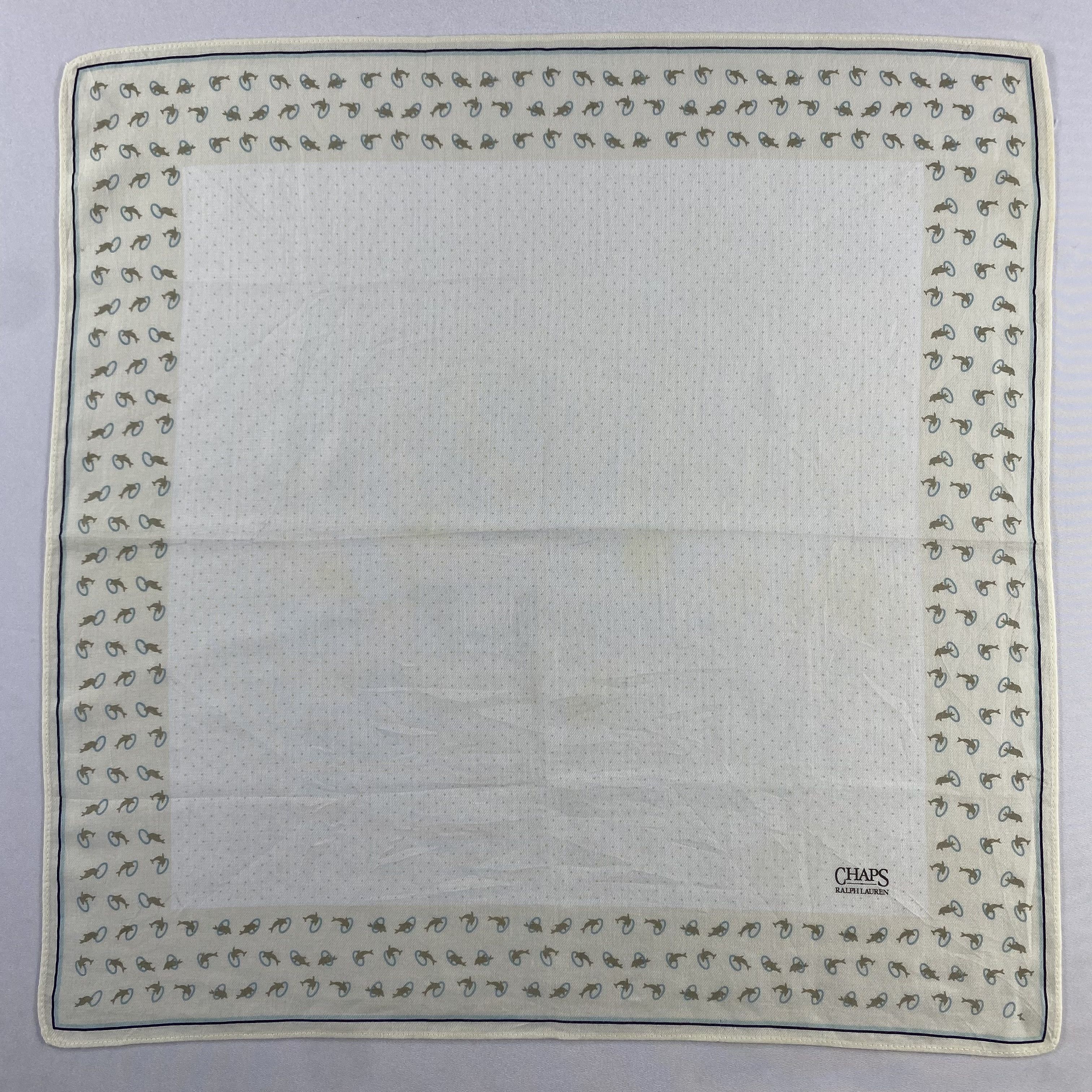 Chaps Ralph Lauren × Vintage Chaps Ralph Lauren Bandana/ Handkerchief / Neckerchief-P1168 Size ONE SIZE - 1 Thumbnail