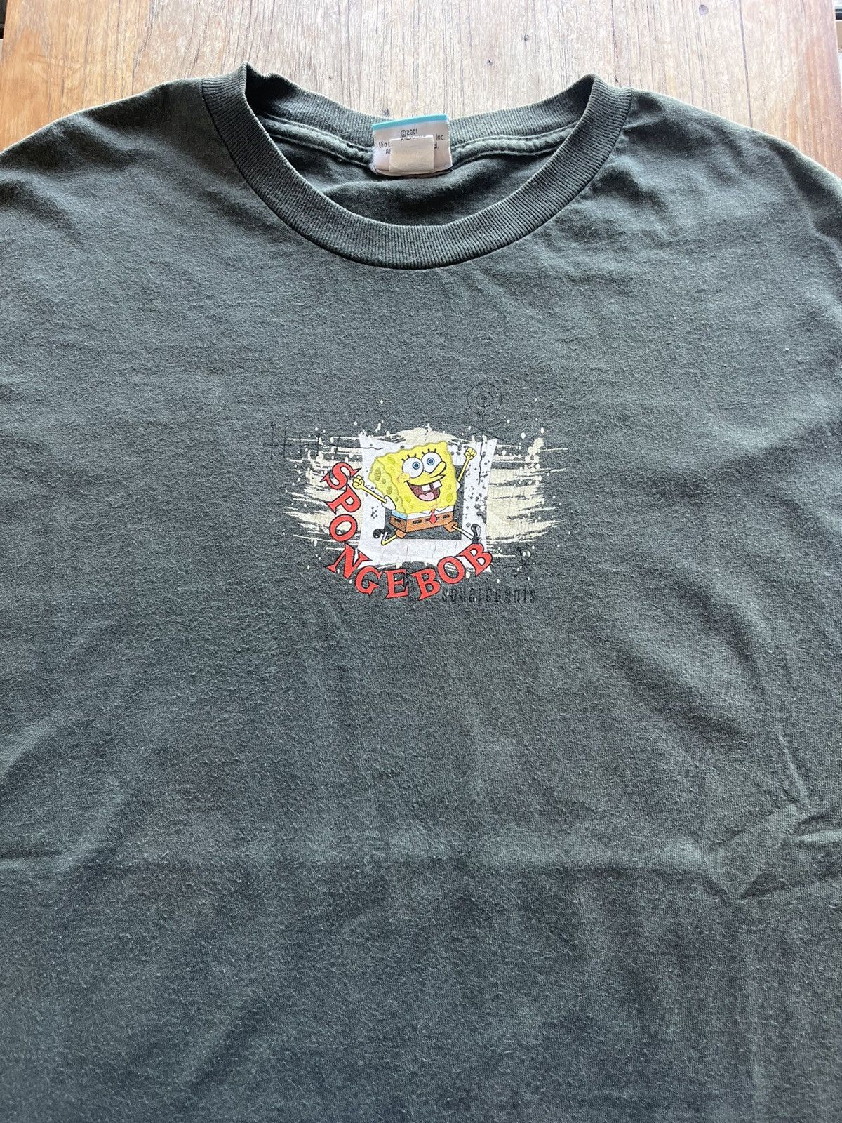 Nickelodeon × Vintage Vintage SPONGE BOB SquarePants 2001’s T-shirt Size US XL / EU 56 / 4 - 4 Thumbnail